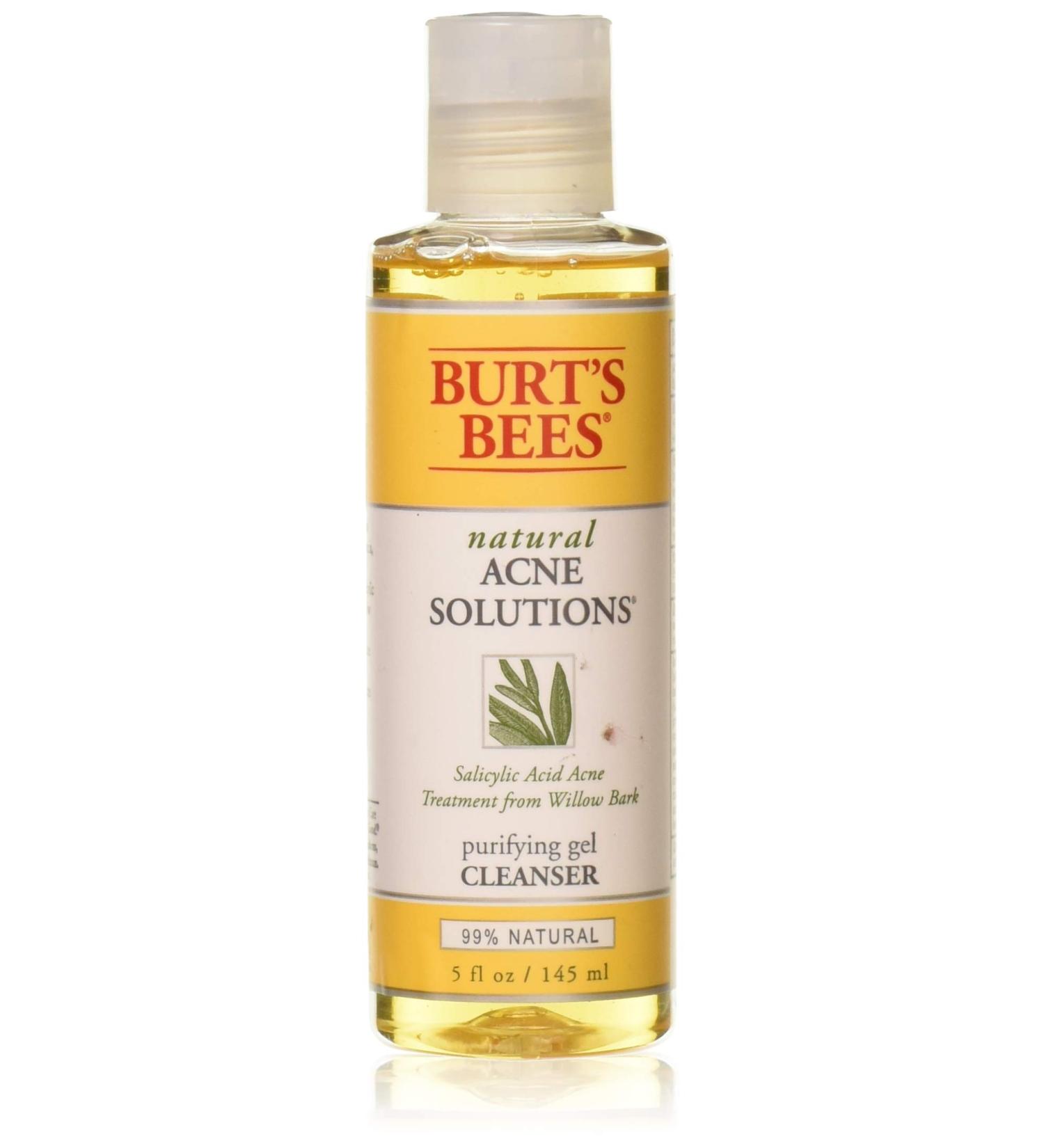 Burt's Bees Natural Acne Solutions Purifying Gel Cleanser 5 fl oz - Clear Skin Formula - Buy Online on GoSupps.com