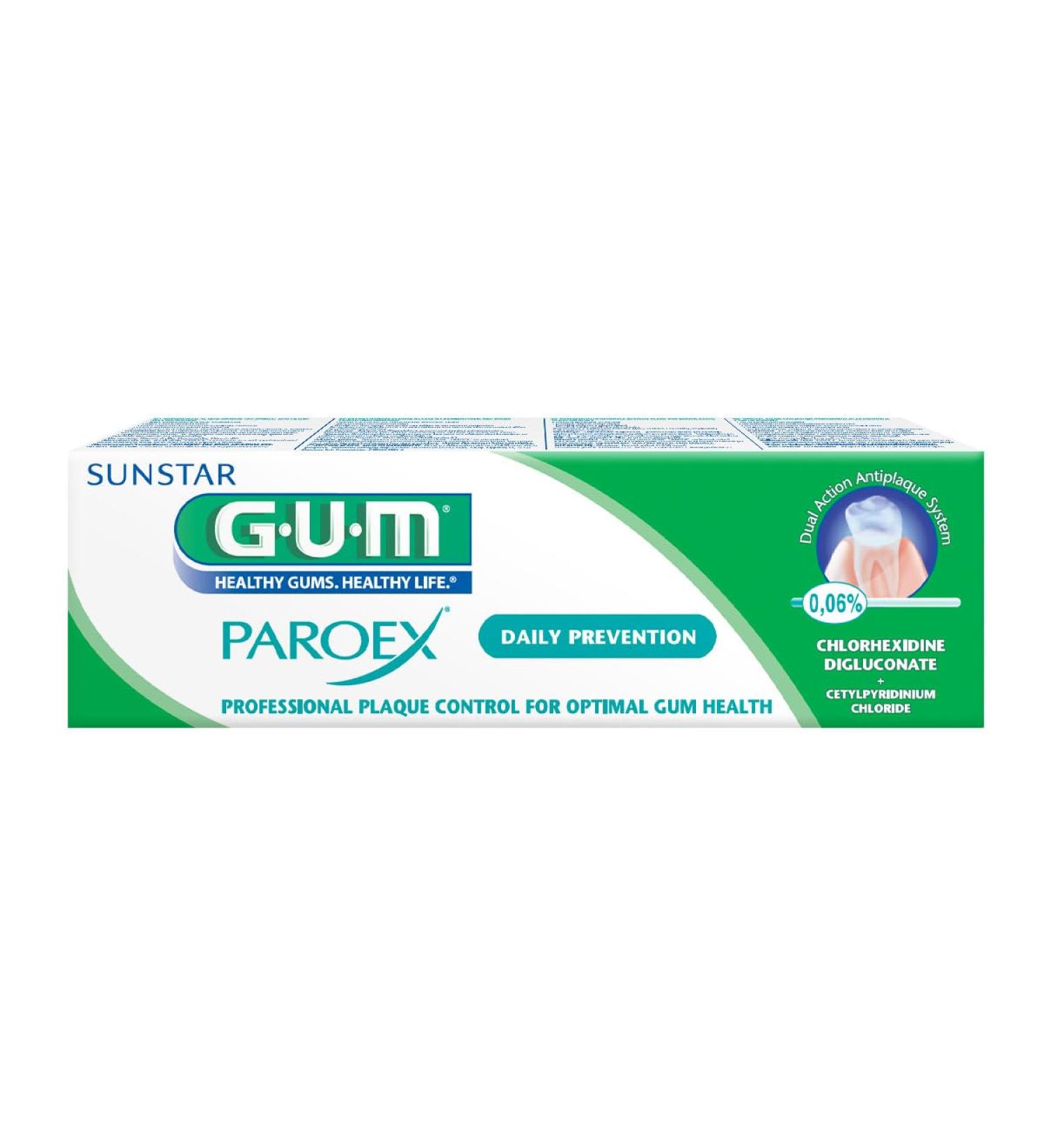 Gum Paroex Sunstar Chlorhexidine 0.06% Toothpaste - 75 ml | International Shipping Available - Buy Online on GoSupps.com