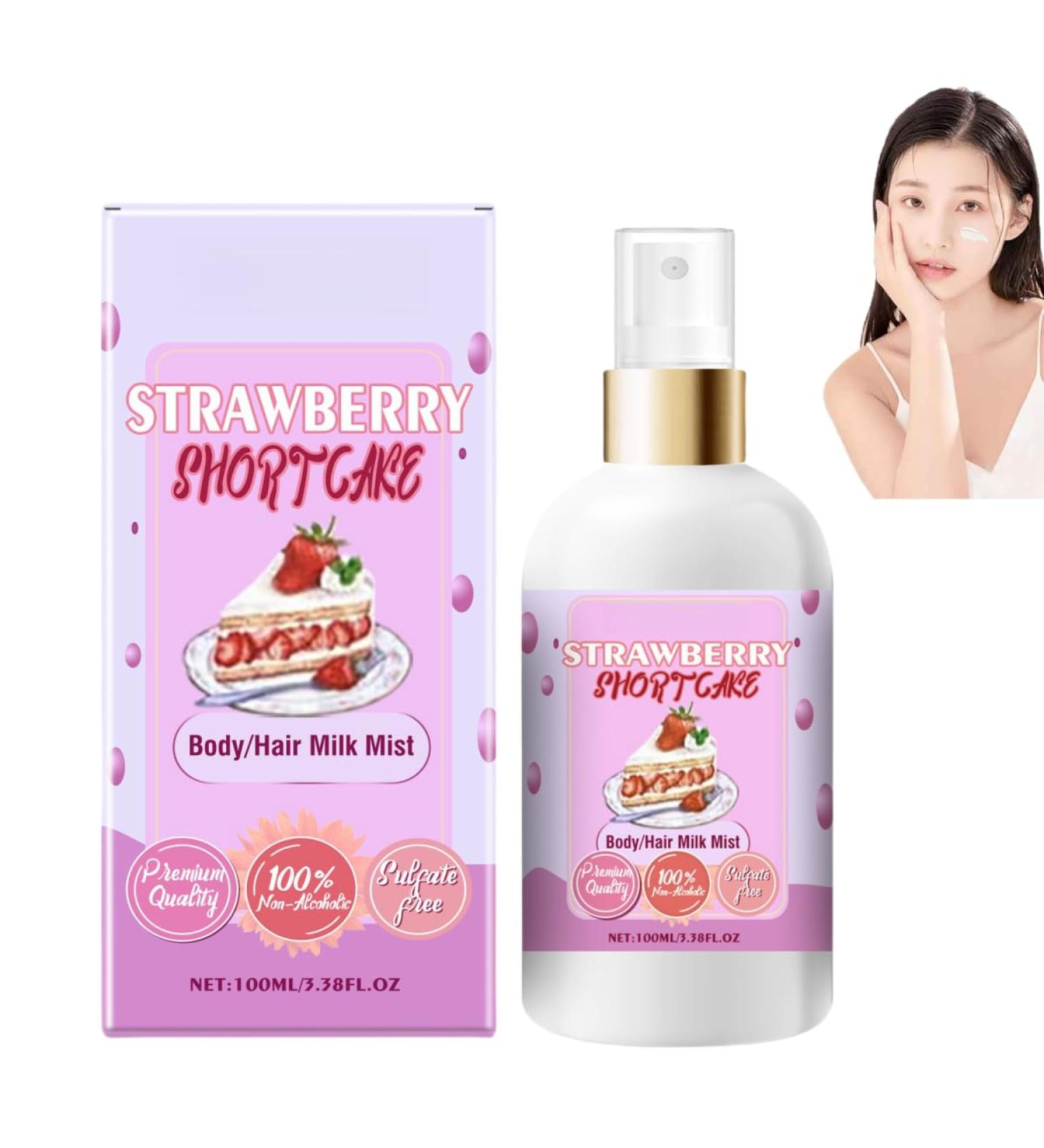 Vanilla Body Spray Vanilla Cream Puff Body Lotion Spray Hair and Body Scented Moisturizing Spray Body Lasting Fragrance Spray Body/Hair Lotion Spray Vanilla Cream Puff Strawberry Cake - Buy Online on GoSupps.com