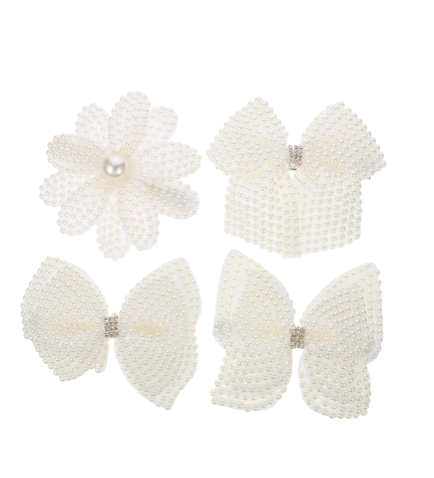 FRCOLOR Metal Hair Barrettes rhinestone pearl hair clip french barrettes vintage snap barrette s hair bows pearl hair clips hair bows for s metal snaps white wedding Straight Hair - Buy Online on GoSupps.com