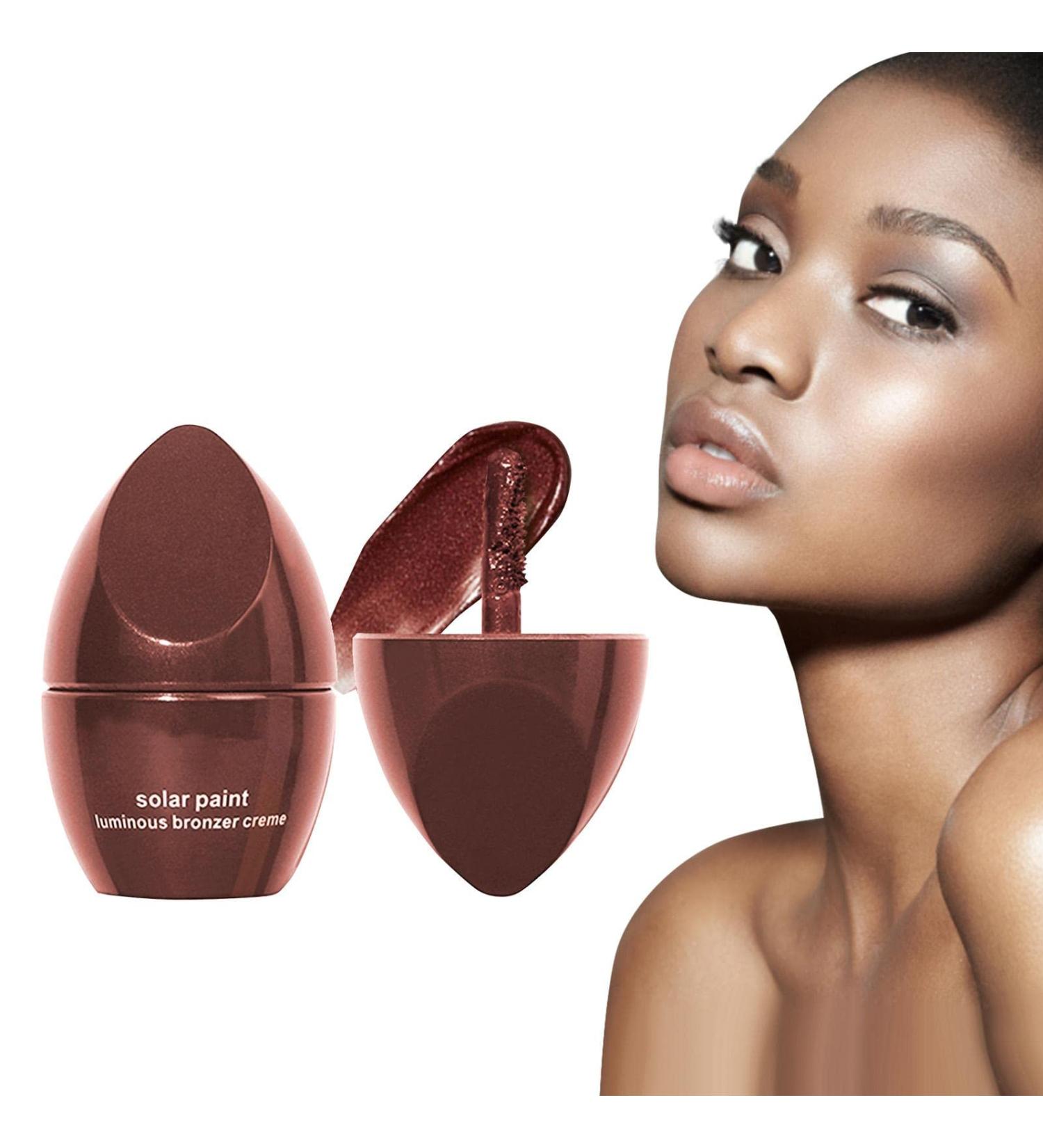 Contouring Shadow Makeup Set | Four Shades Highlighting Shade Longwear Makeup Set - Glow Bronzer Glitter Illuminating Highlighters Makeup for Women Girls Face Glitter Makeup Nicything 04# Red Brown With Pearlescent  - Buy Online on GoSupps.com