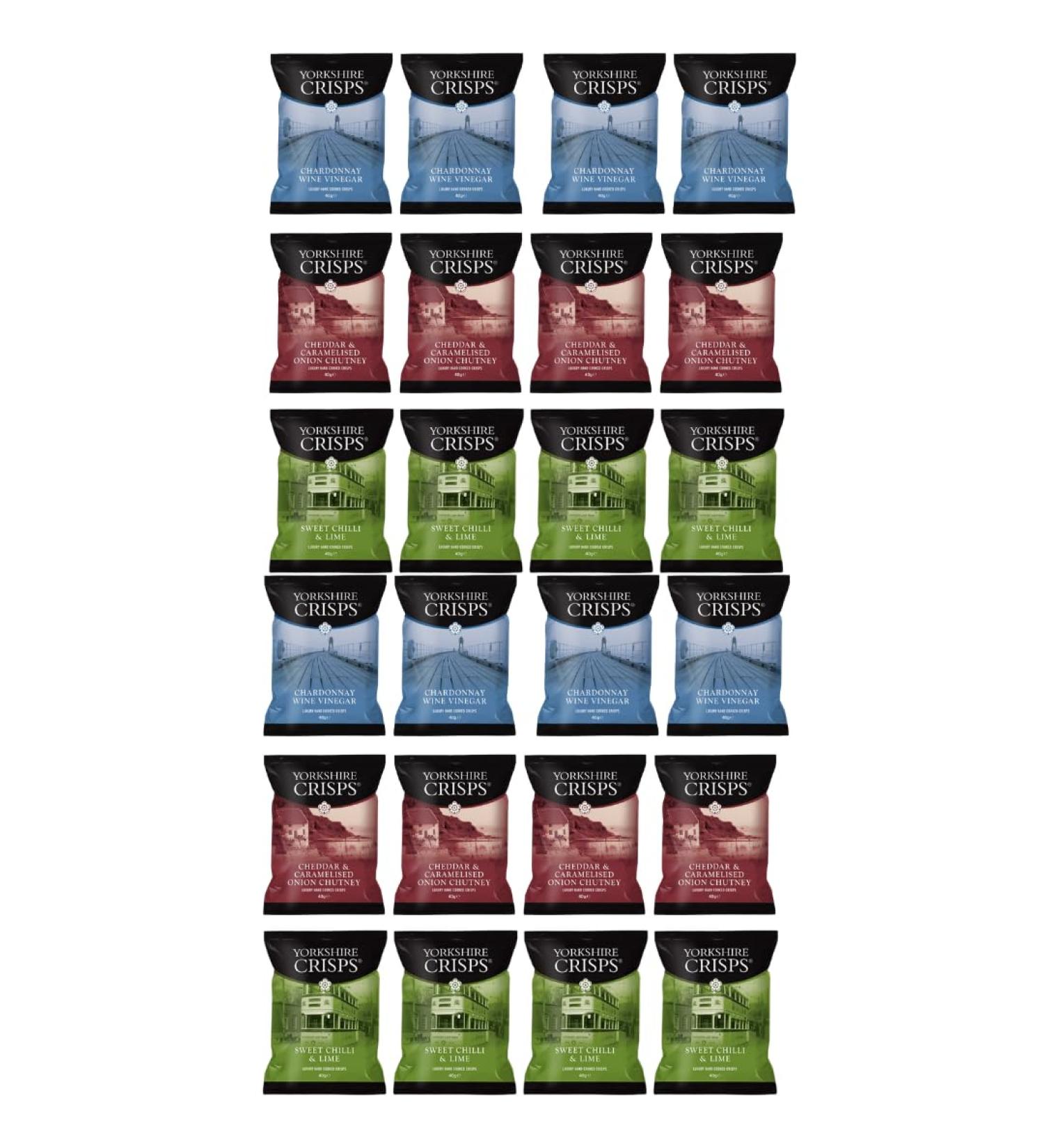 Yorkshire Crisps (24 x 40g) booster multipack (Cheddar & Caramelised onion only) - Buy Online on GoSupps.com