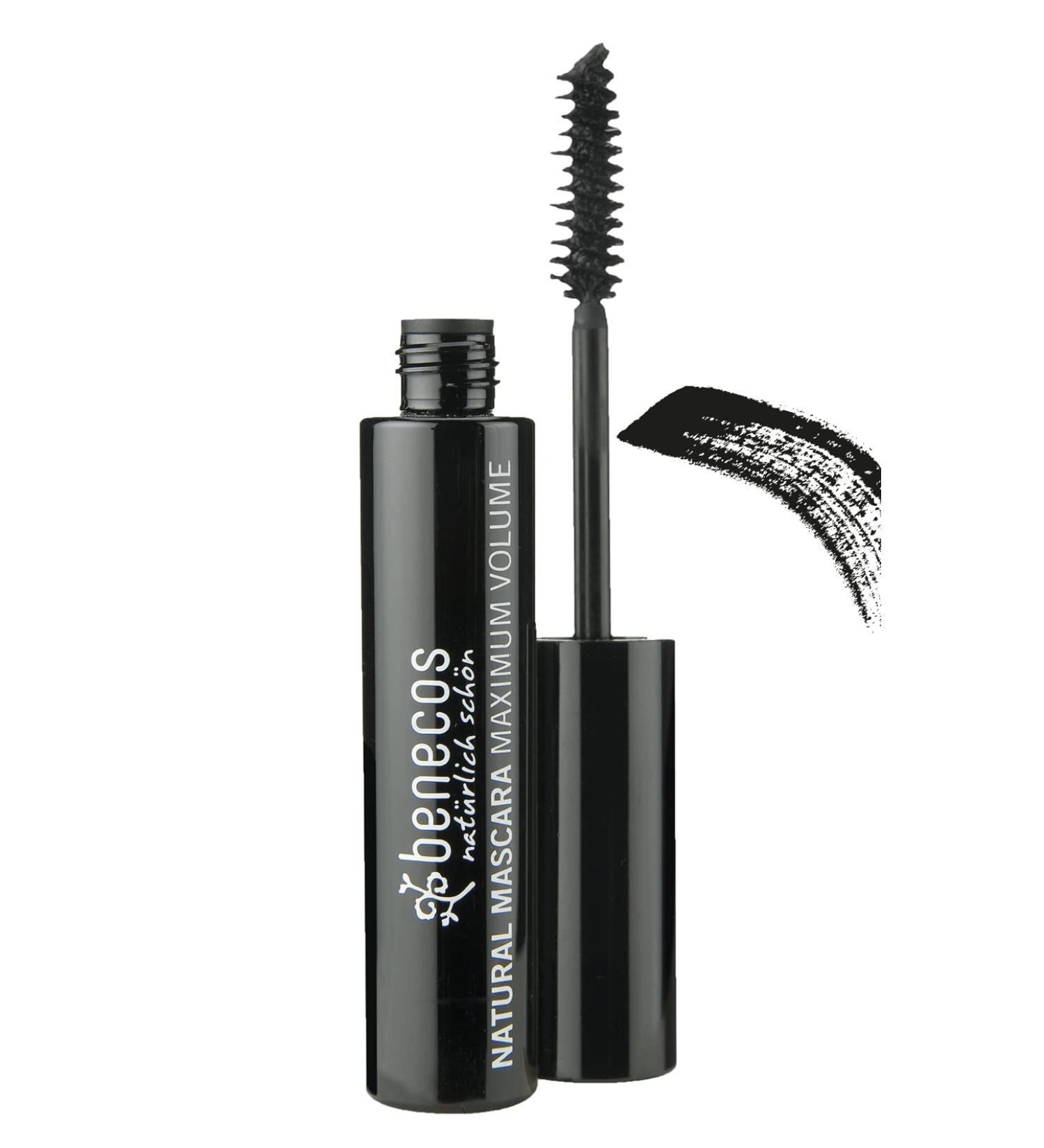 benecos Maximum Volume Mascara in Deep Black - Volumizing & Lengthening Formula - Buy Online on GoSupps.com