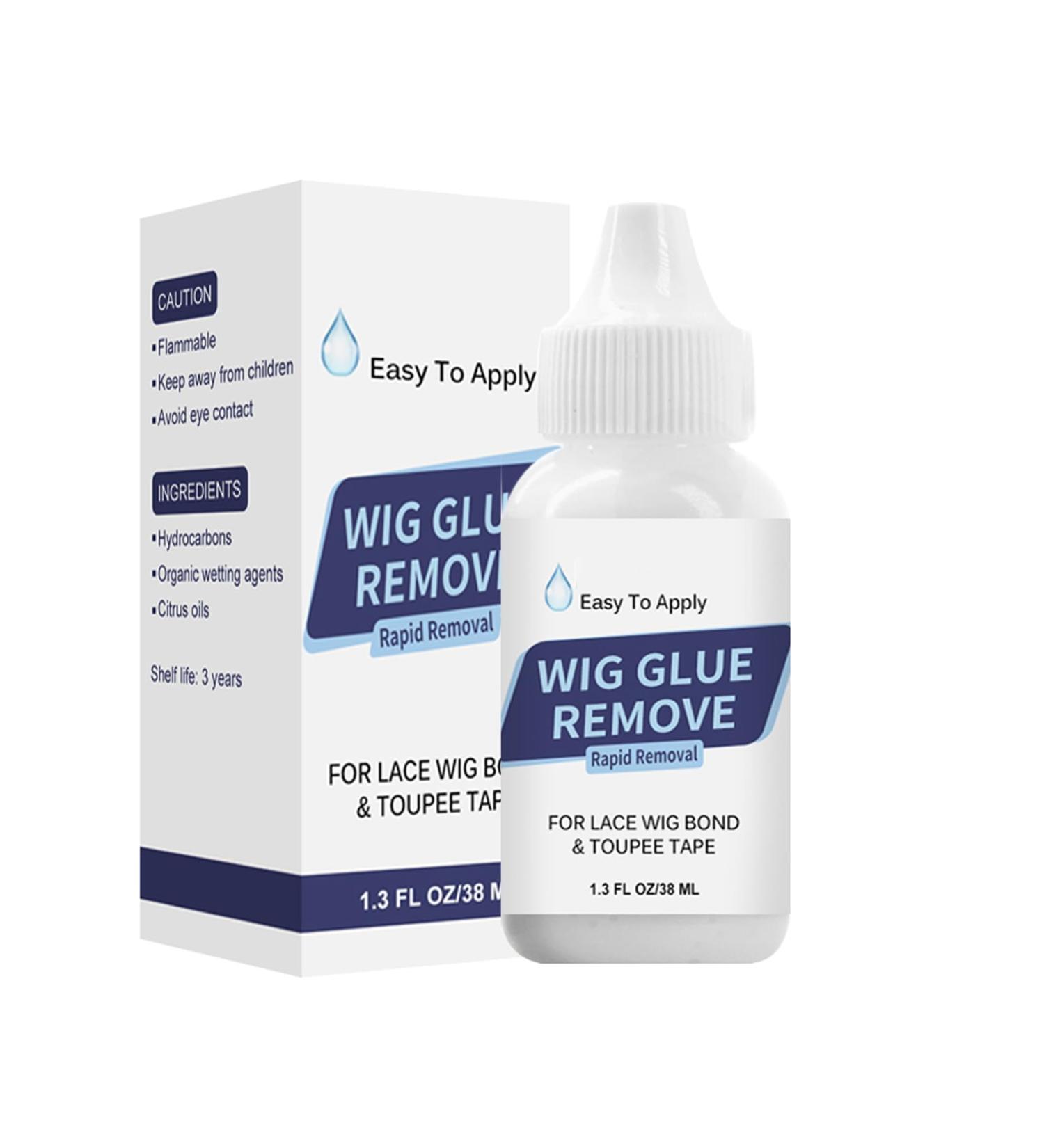Wig Glue Remover Water-based Wig Remover for Lace Wig Adhesive Hair Extension Glue Remover Glue Gentle on Skin No Greasy Easy to Clean Hair Extension Remover for Lace Front Wig and Poly Hairpieces - Buy Online on GoSupps.com