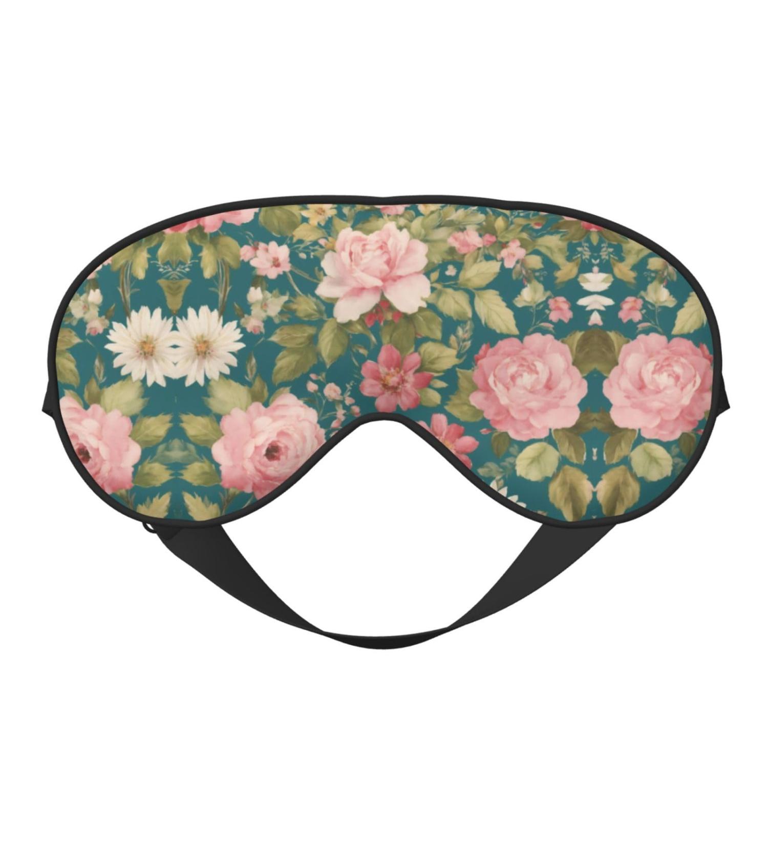 Blossom Flower Print Ultra-Soft Light-Blocking Eye Mask | Optimal Comfort & Restful Sleep - Shop Internationally - Buy Online on GoSupps.com