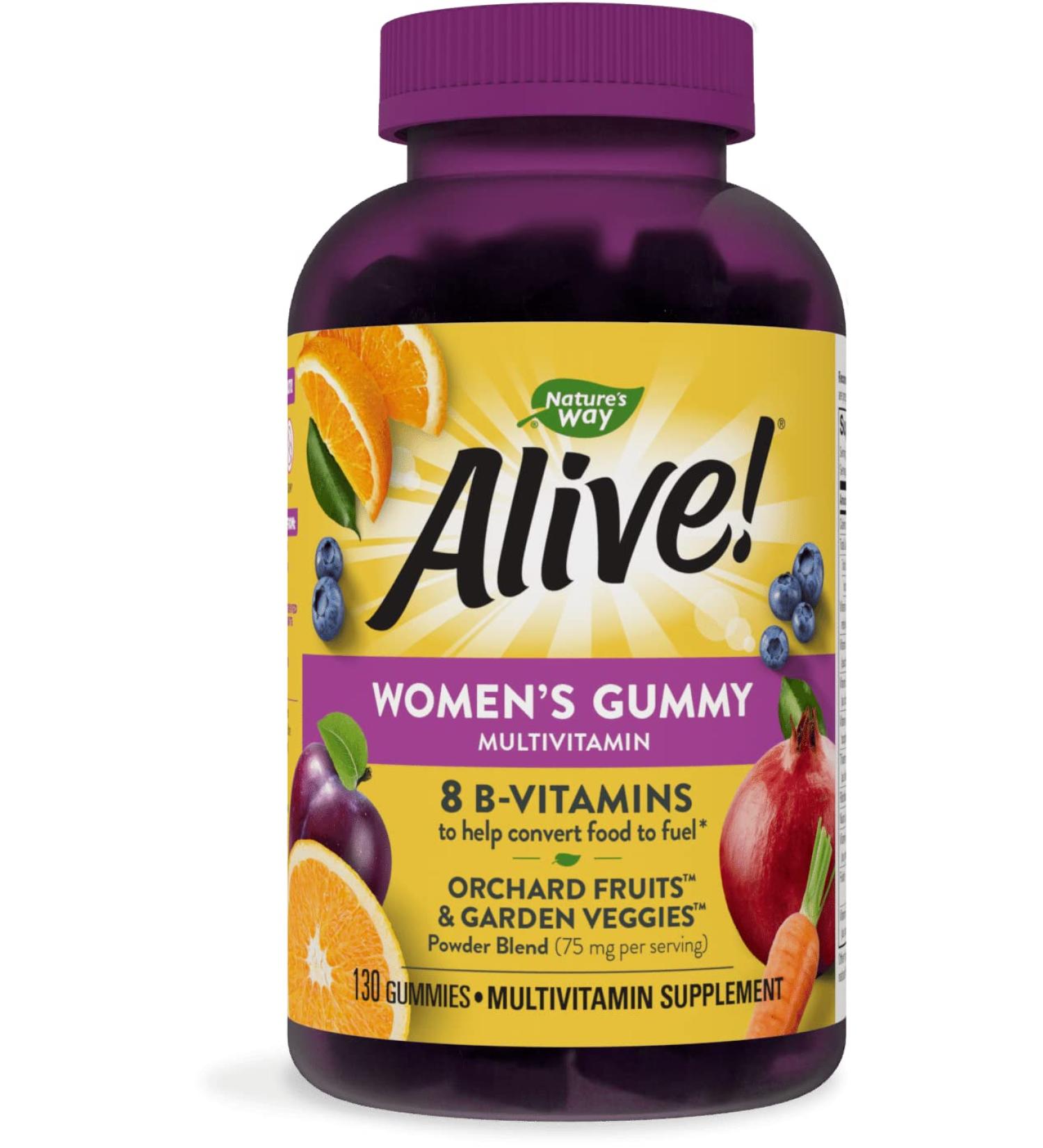 Nature's Way Alive! Women's Gummy Vitamins - 130 Great Fruit Flavored Gummies - Buy Online on GoSupps.com