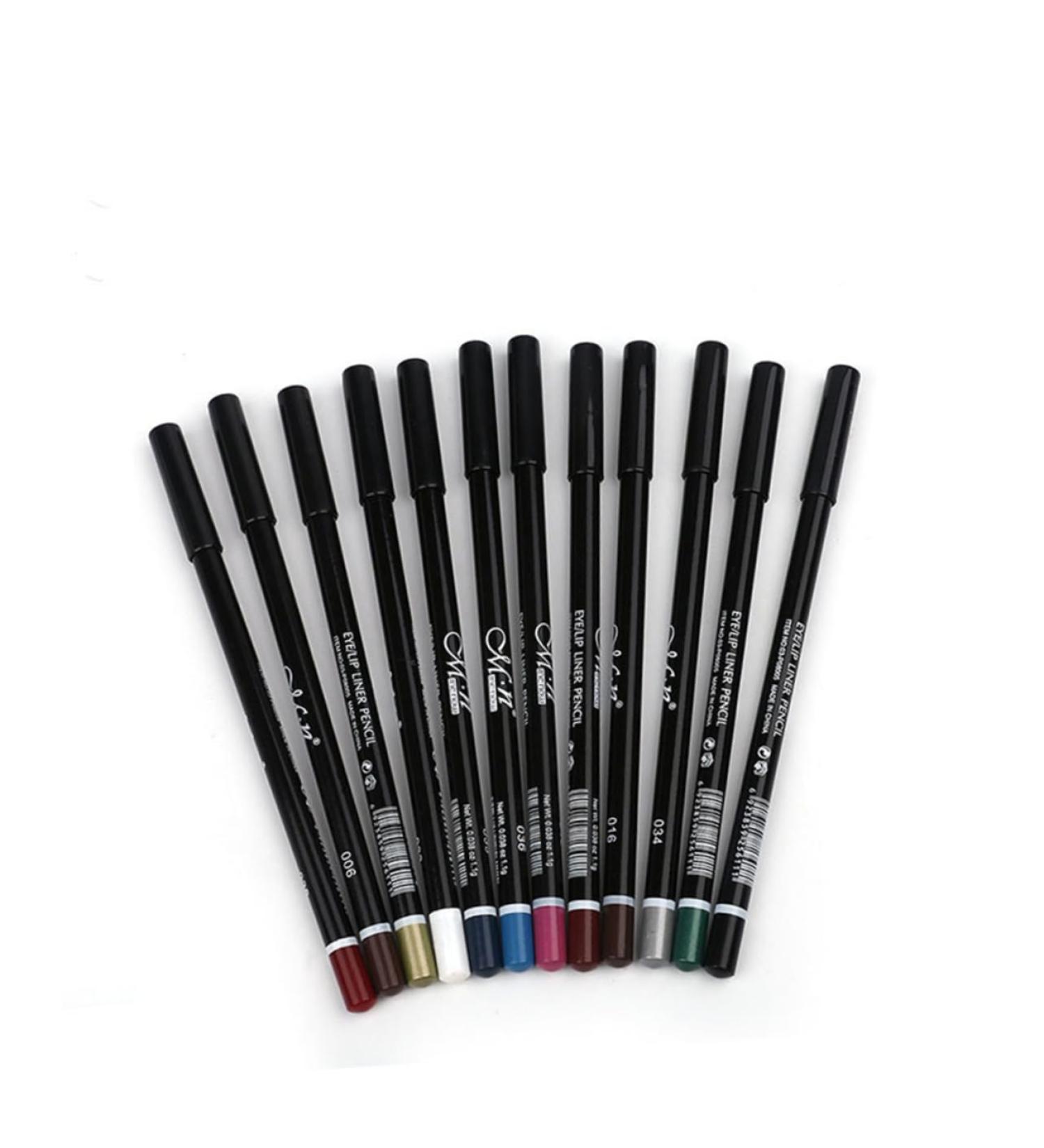 FOMIYES 12 Pcs Colored Eyeliners Colored Eyeliner Pencils Makeup Eyeliner Set Make up Lip Line - Buy Online on GoSupps.com