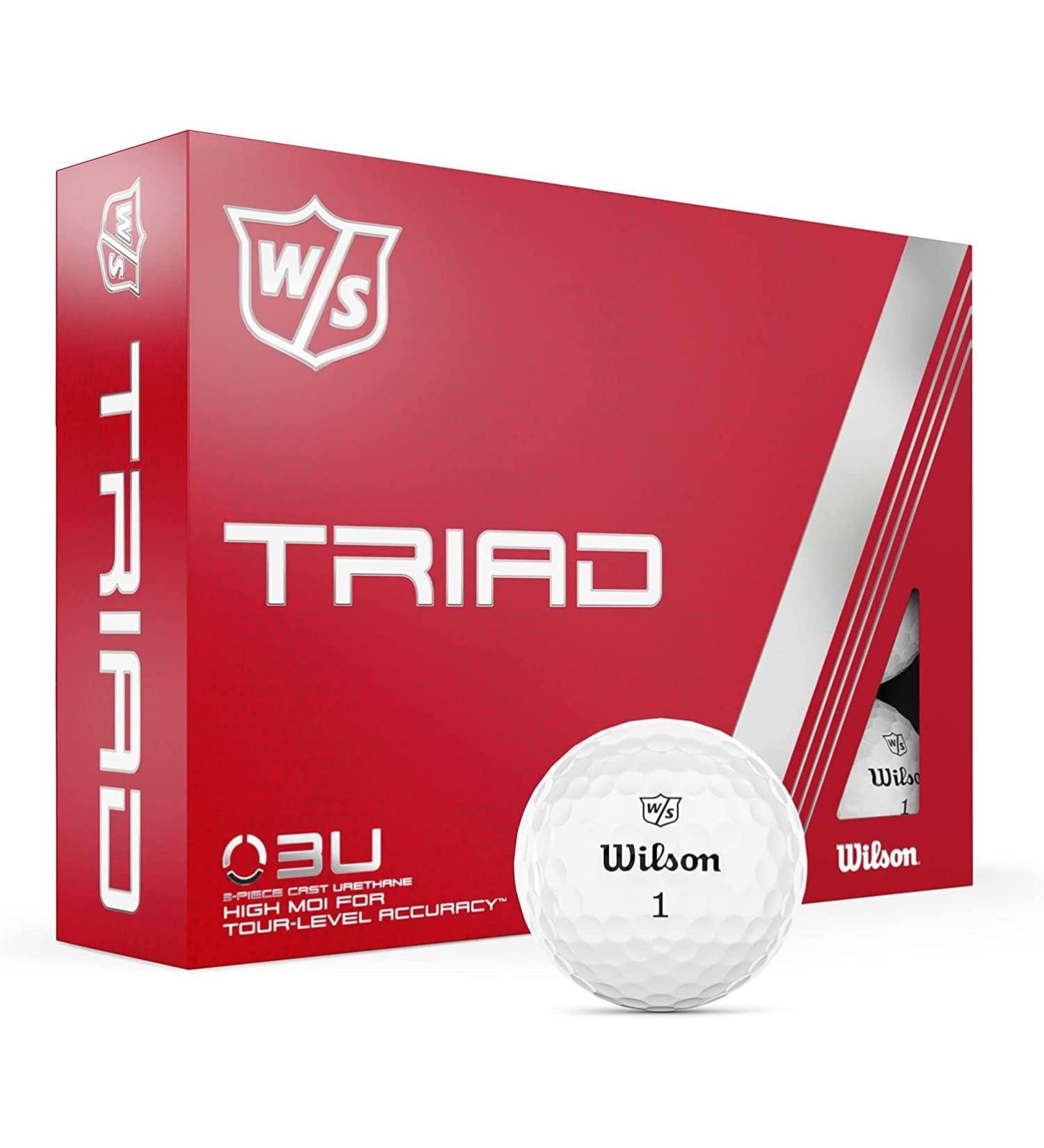 Wilson Staff Triad and Staff Model Golf Balls - 12 Pack White - Buy Online on GoSupps.com
