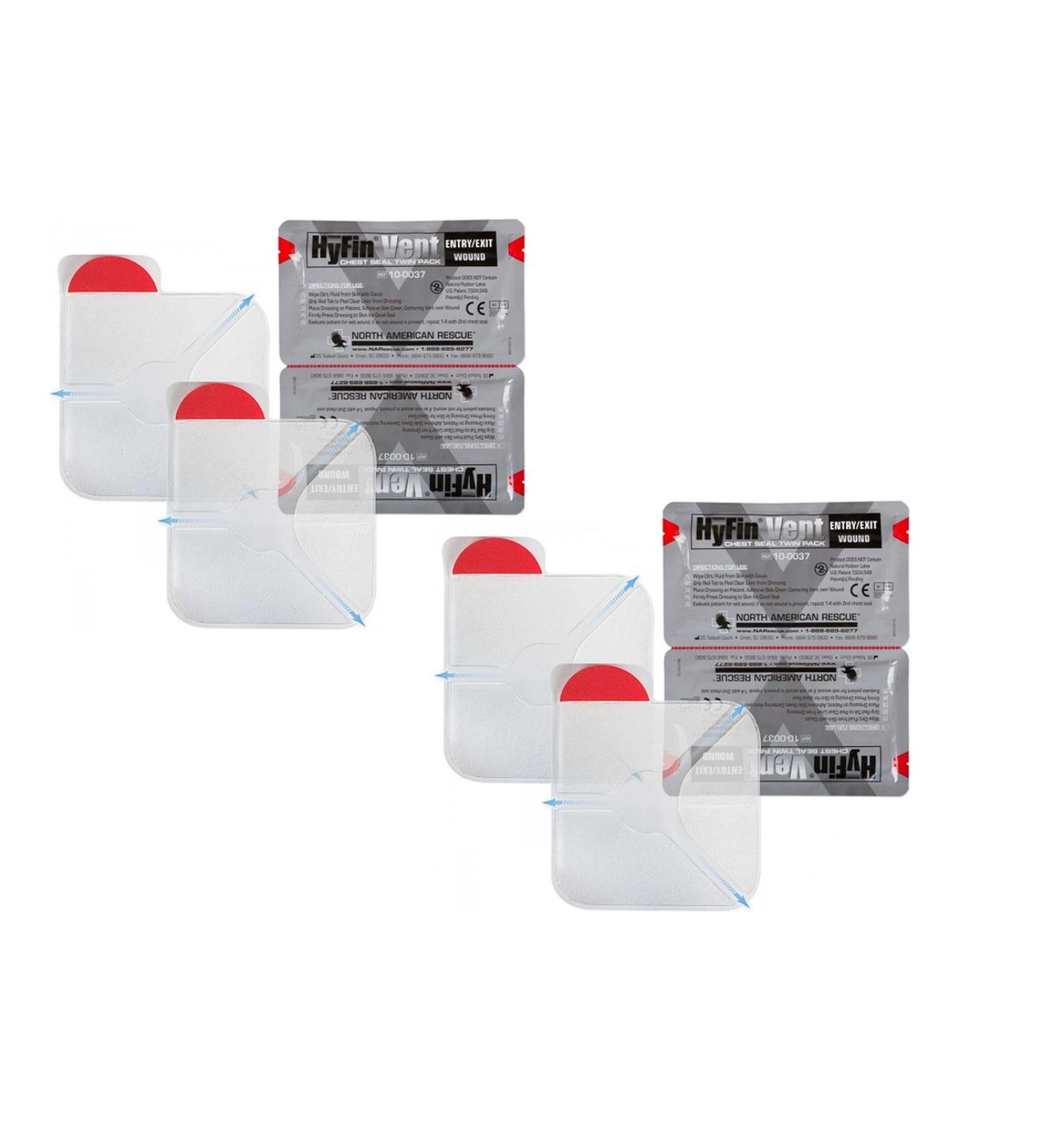 North American Rescue Hyfin Vent Chest Seal 4 Count