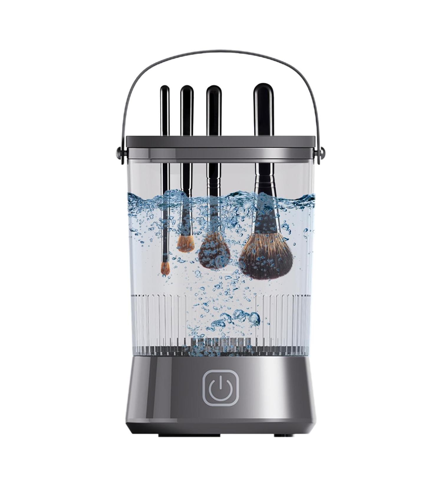 Automatic Brush Cleaner Electric Cosmetic Brush Cleaner Makeup Brushes Cleaner Portable Makeup Brush Cleaning Device Makeup Brush Cleaning Spinner for All Size Makeup Brushes Black - Buy Online on GoSupps.com