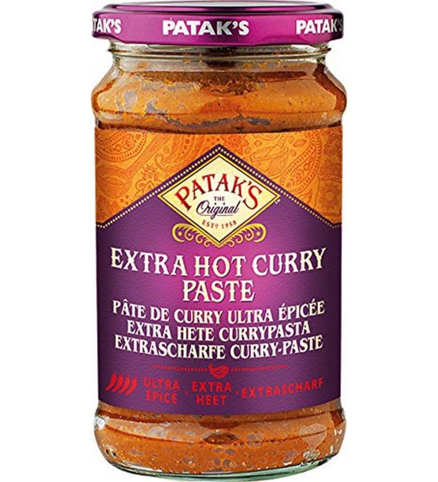 Patak's Hot Curry Paste - Pack of 6 (6 x 283g) | Authentic Indian Flavor for International Shipping - Buy Online on GoSupps.com
