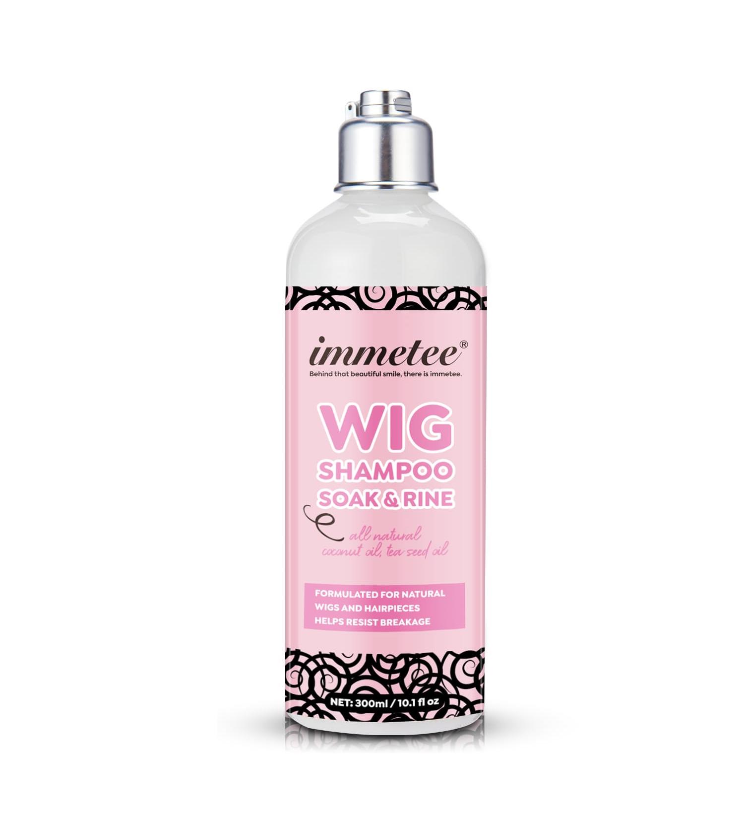 Immetee 2-in-1 Shampoo & Conditioner for Wigs | Soak & Rinse Wig Shampoo for Human & Synthetic Hair | 300ml - Prolong Wig Life - Buy Online on GoSupps.com