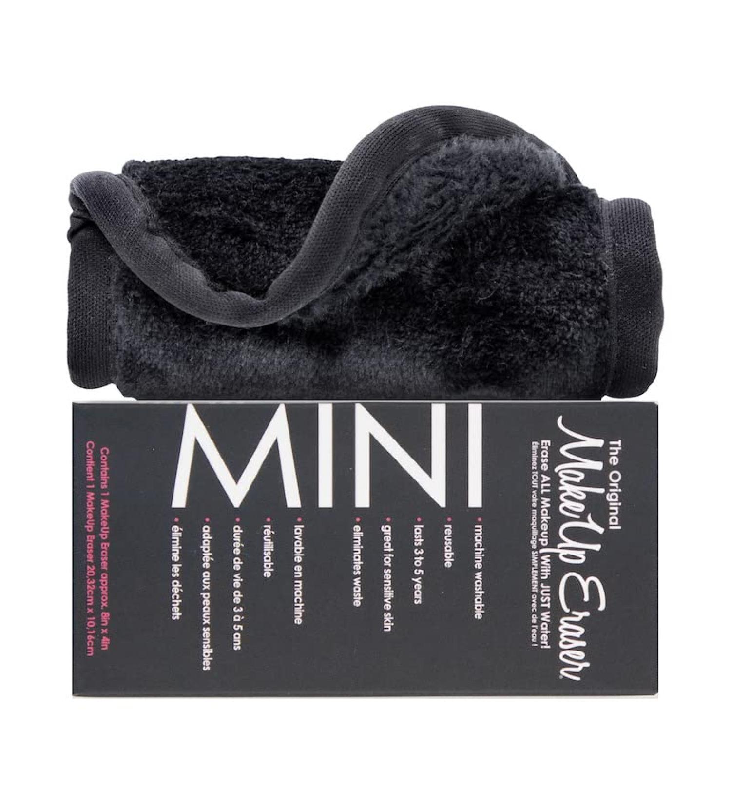Makeup Eraser Mini - Erase Makeup with Just Water - Waterproof Mascara, Eyeliner, Foundation, Lipstick - Black - Buy Online on GoSupps.com