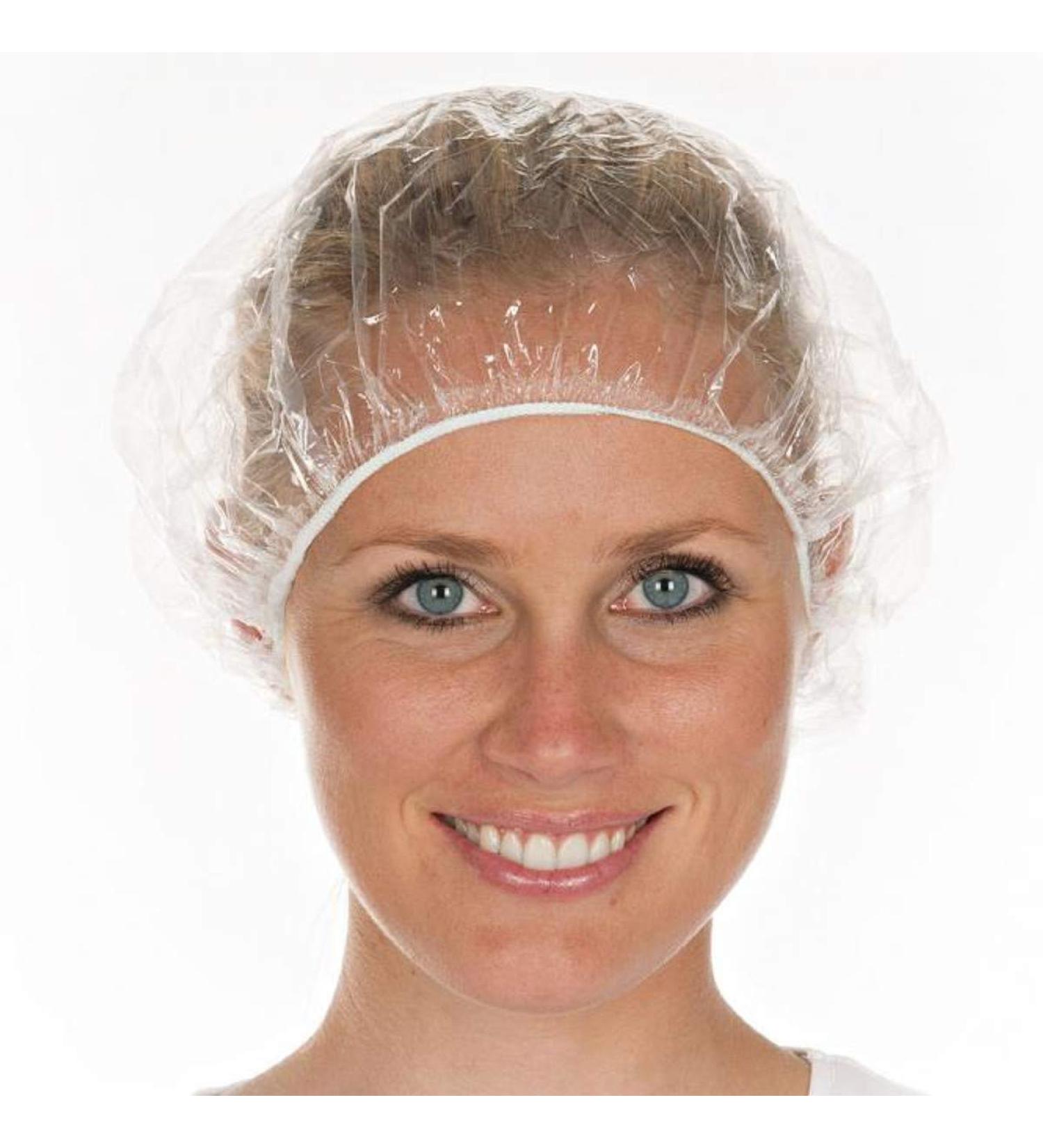 Premium-by-way shower hood shower hood top shower cap once shower hood transparent waterproof cap 53 cm transparent size: 100 pieces