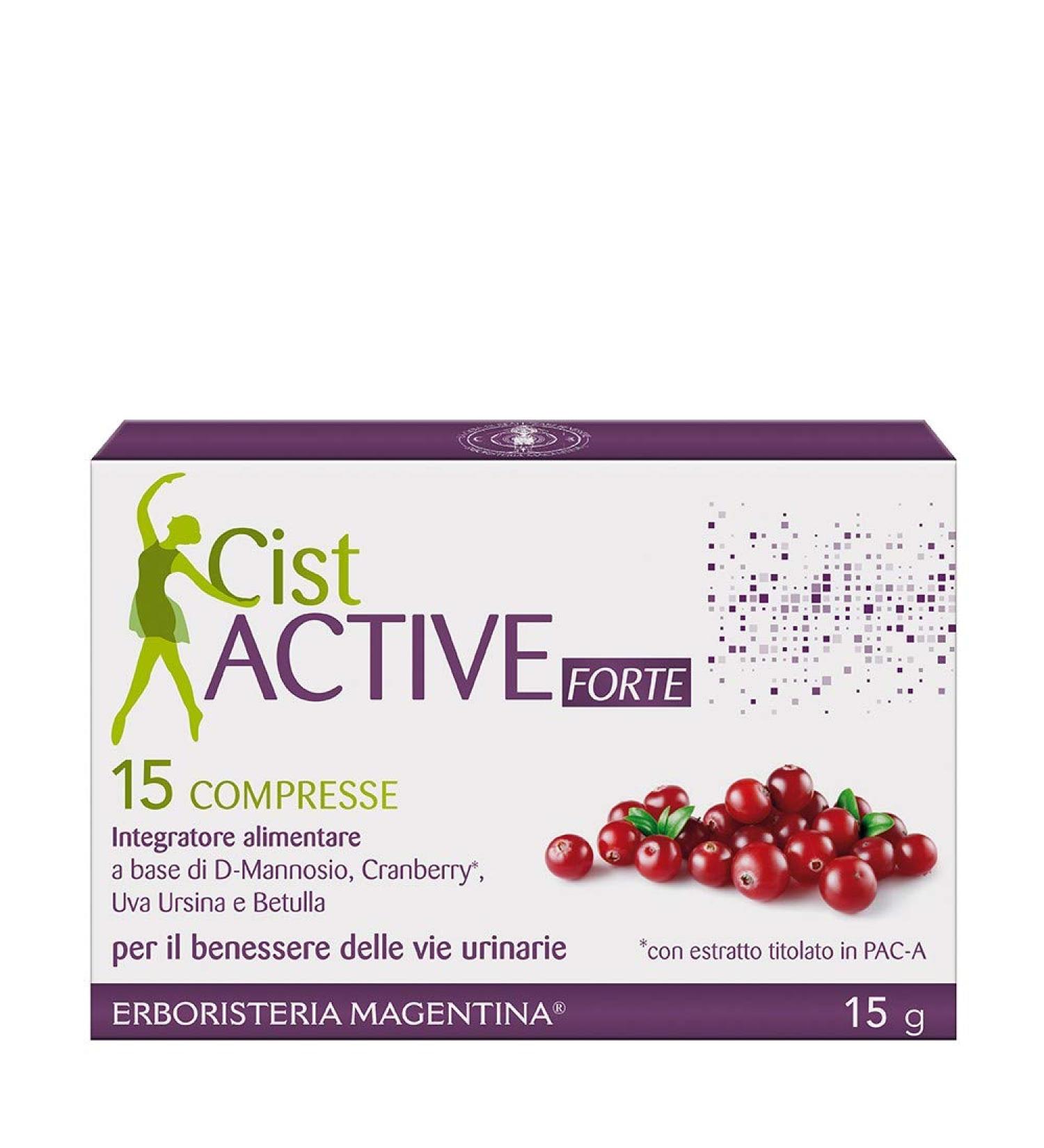 Erboristeria Magentina Cistactive Forte Tablets 15 Tablets