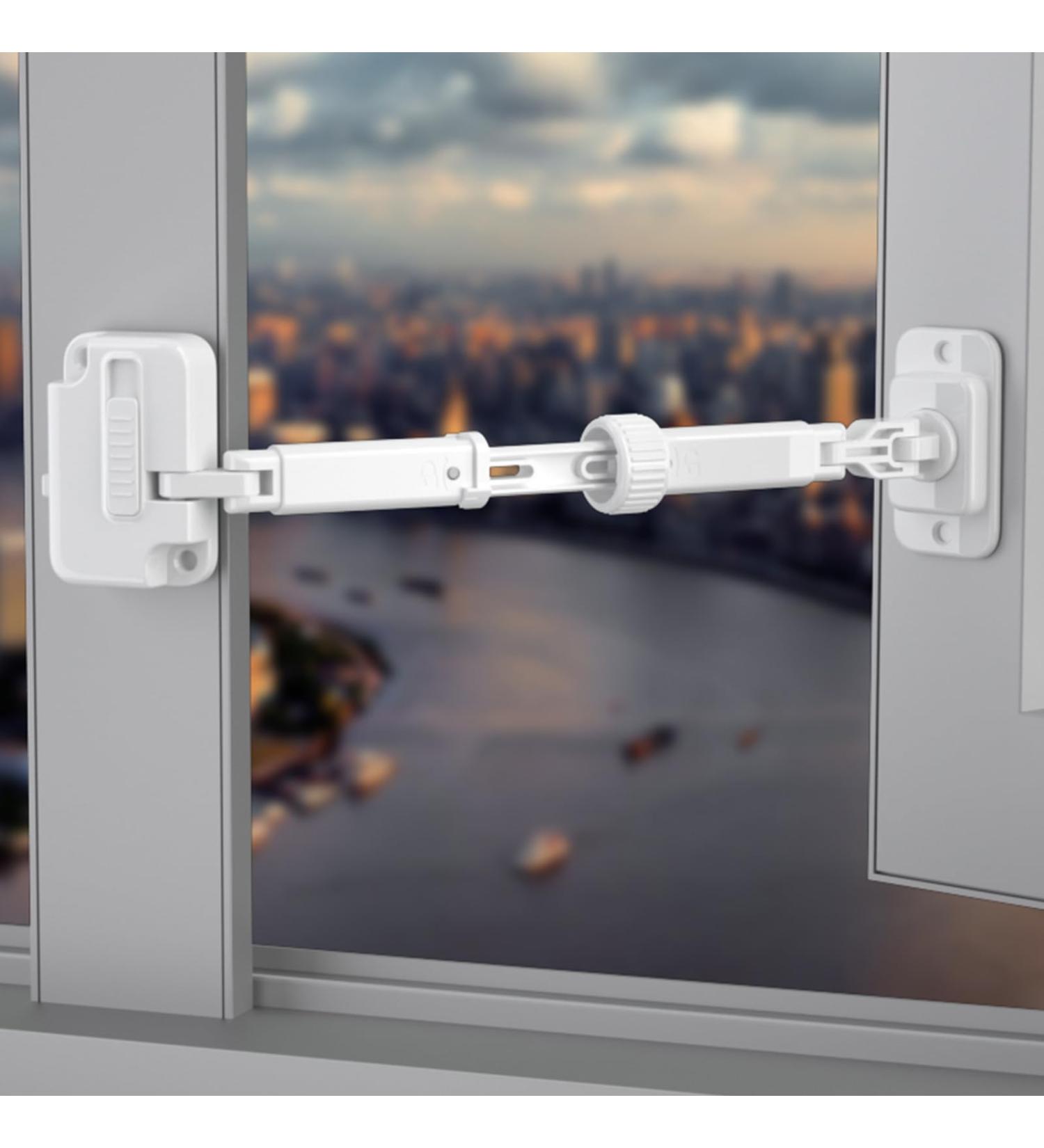 Cispree Window Restrictor Child Safety Locks No Drilling for UPVC Wooden Metal Aluminum Window Frames Sash Restrictors Stopper Self Adhesive Easy Install (1 Lock White) Window Lock -1 Pcs - Buy Online on GoSupps.com