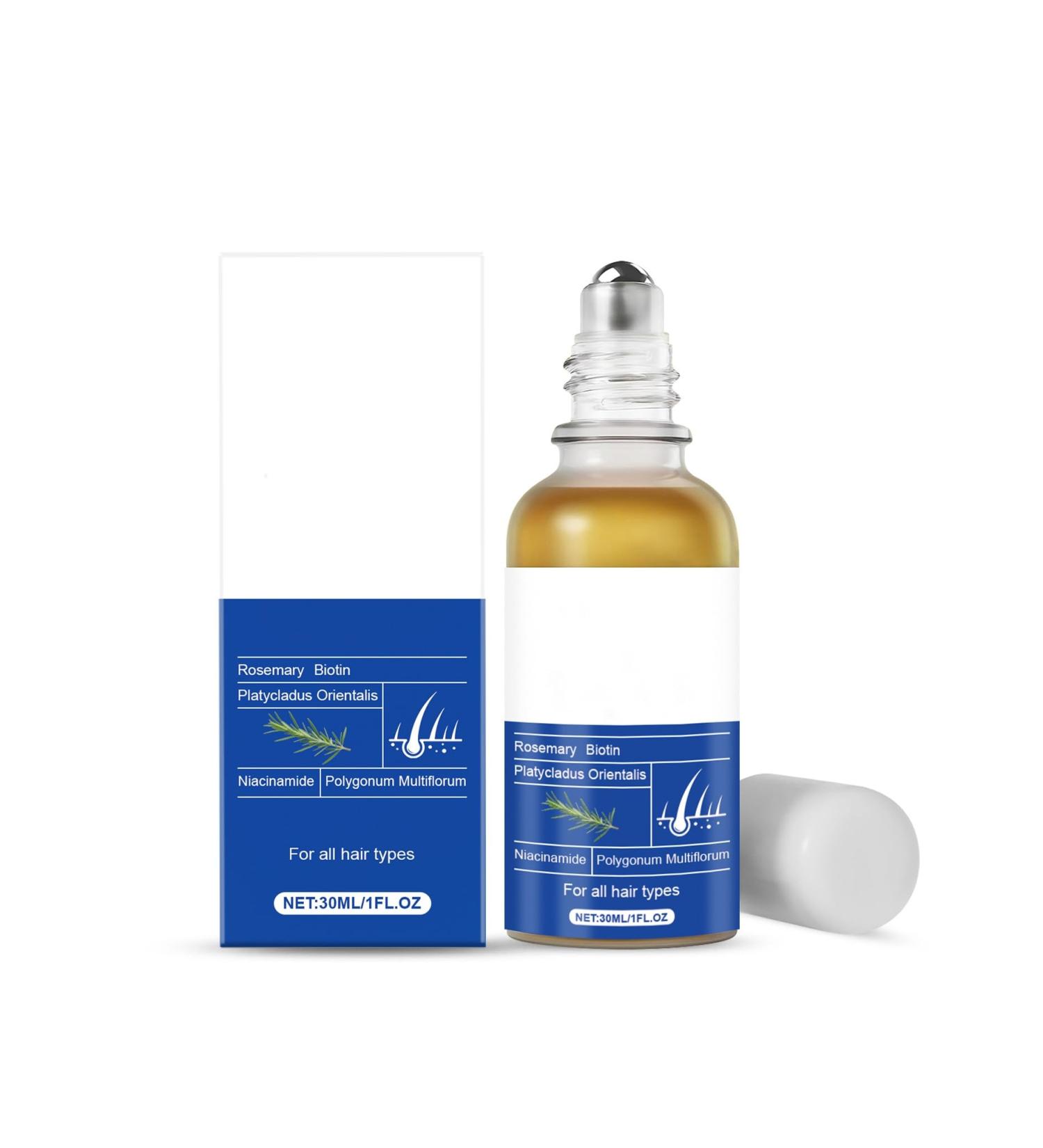 Essence capillaire roll-on la biotine et au romarin 30 ml. Nourrit les follicules pileux prot ge le cuir chevelu et donne du volume aux cheveux. Formule l g re. 1pcs - Buy Online on GoSupps.com