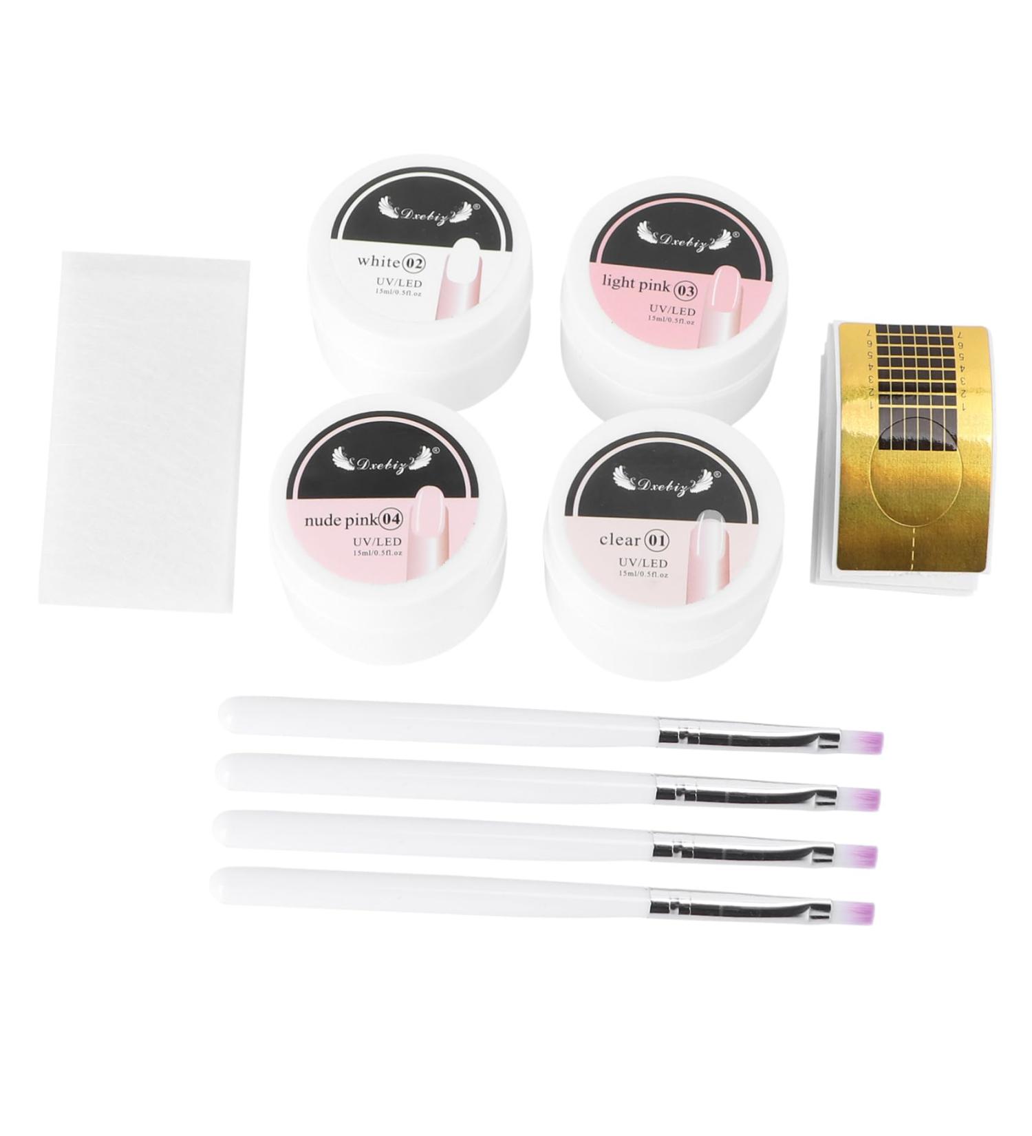 Ipetboom 1 Set Manicure Extension Set Acrylic Forms Kit De Manicura Nail Art Tips Manicure Brush Extension Brush Lengthening Nail Tape Extension Nail Plate Major Extend Abs - Buy Online on GoSupps.com