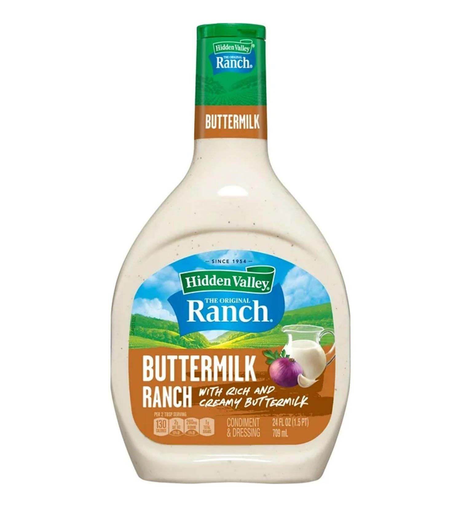 Hidden Valley Ranch Dressing & Dipping Sauce Buttermilk Dressing Gluten Free Salad Dressing 24 Ounces - Buy Online on GoSupps.com