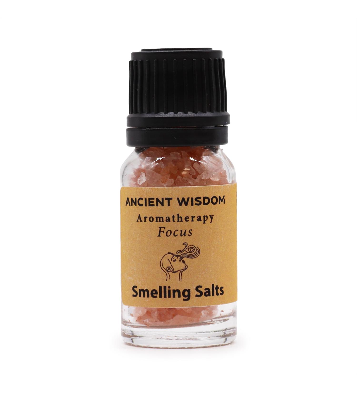 Focus Aromatherapy Smelling Salt - Enhance Concentration & Mental Clarity with Natural Oils - Peppermint Rosemary Lemongrass - Himalayan Salt Infused - Buy Online on GoSupps.com