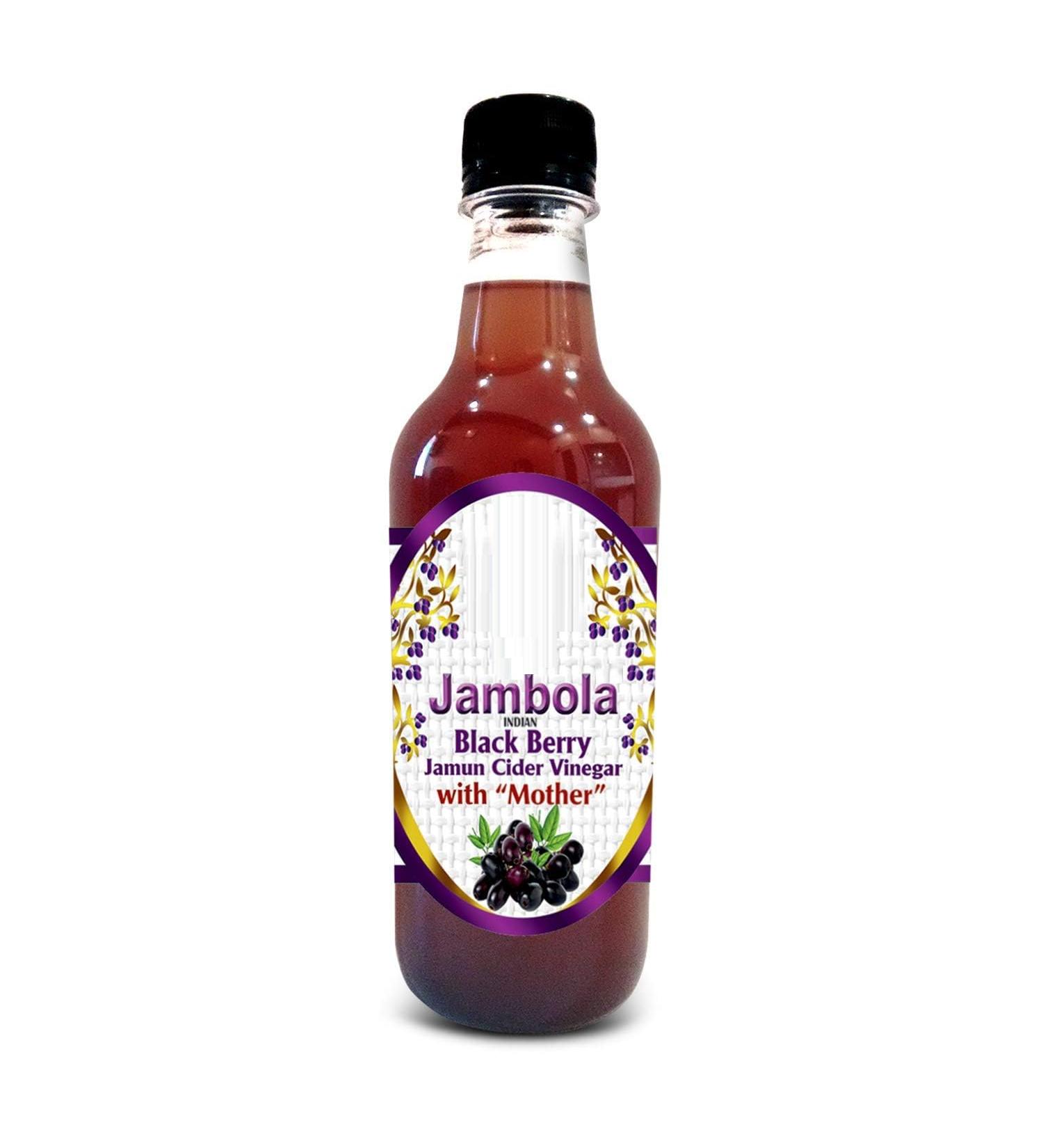 Jambola Jamun Vinegar with Mother Natural and Unfiltered 500 ml - Buy Online on GoSupps.com