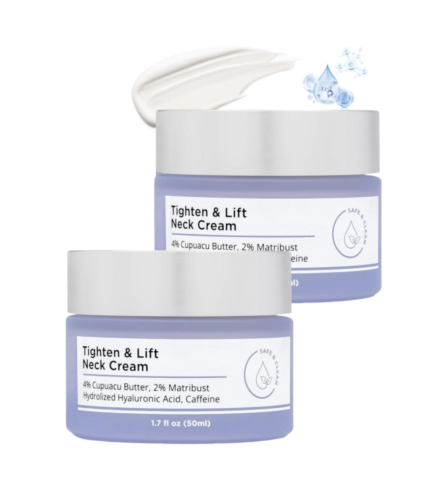 Tighten & Lift Firming Neck Cream Neck Firming Cream Tightening Lifting Sagging Skin 2024 New Pure Tighten & Lift Neck Cream for an Even Skin Tone and Neck Lift (2pcs) 50 g (Pack of 1) - Buy Online on GoSupps.com