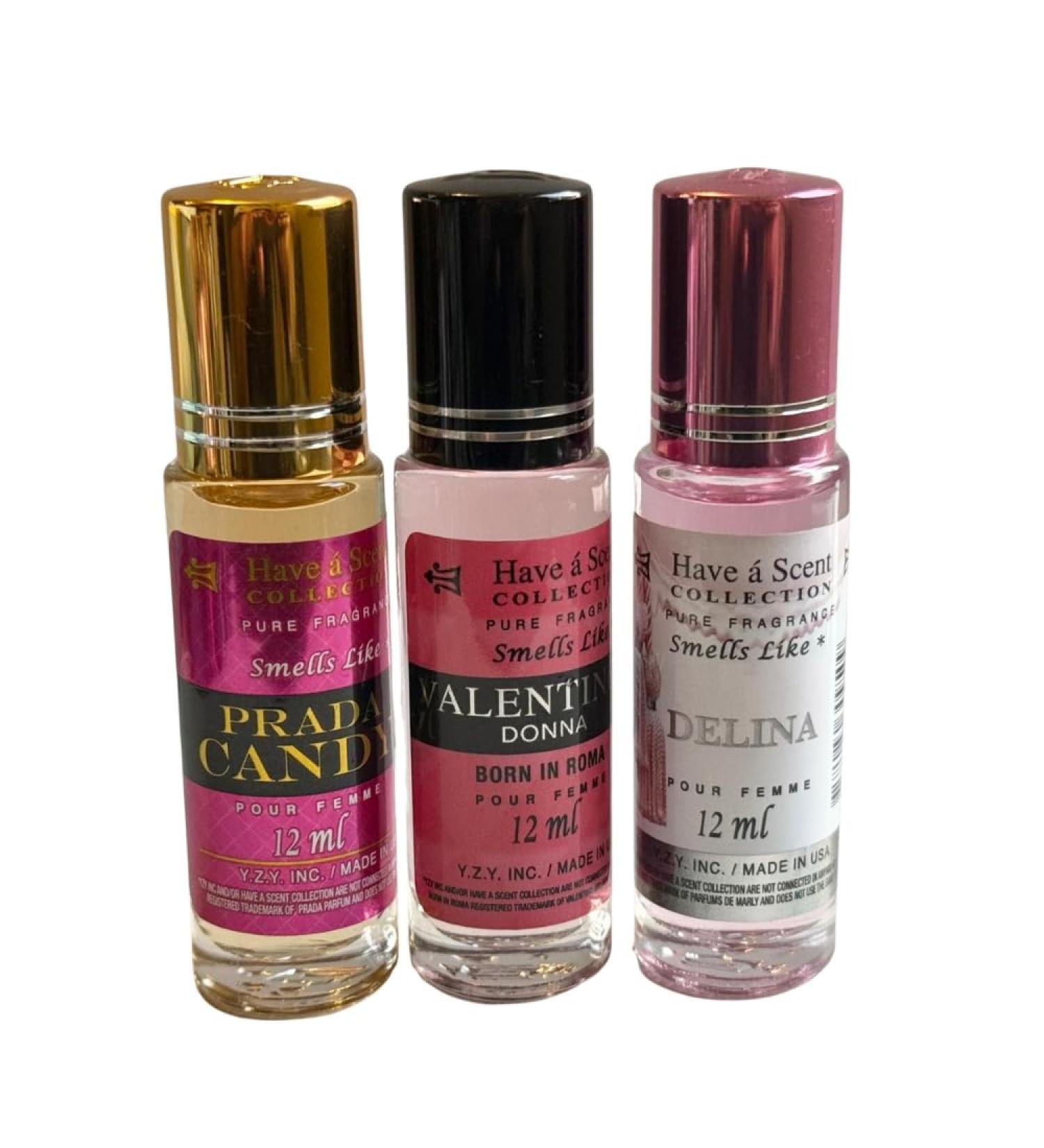 Assorted Women's Roll-On Perfume Oil Set - 3-Pack Long-Lasting Scents Perfect for Every Occasion - Buy Online on GoSupps.com