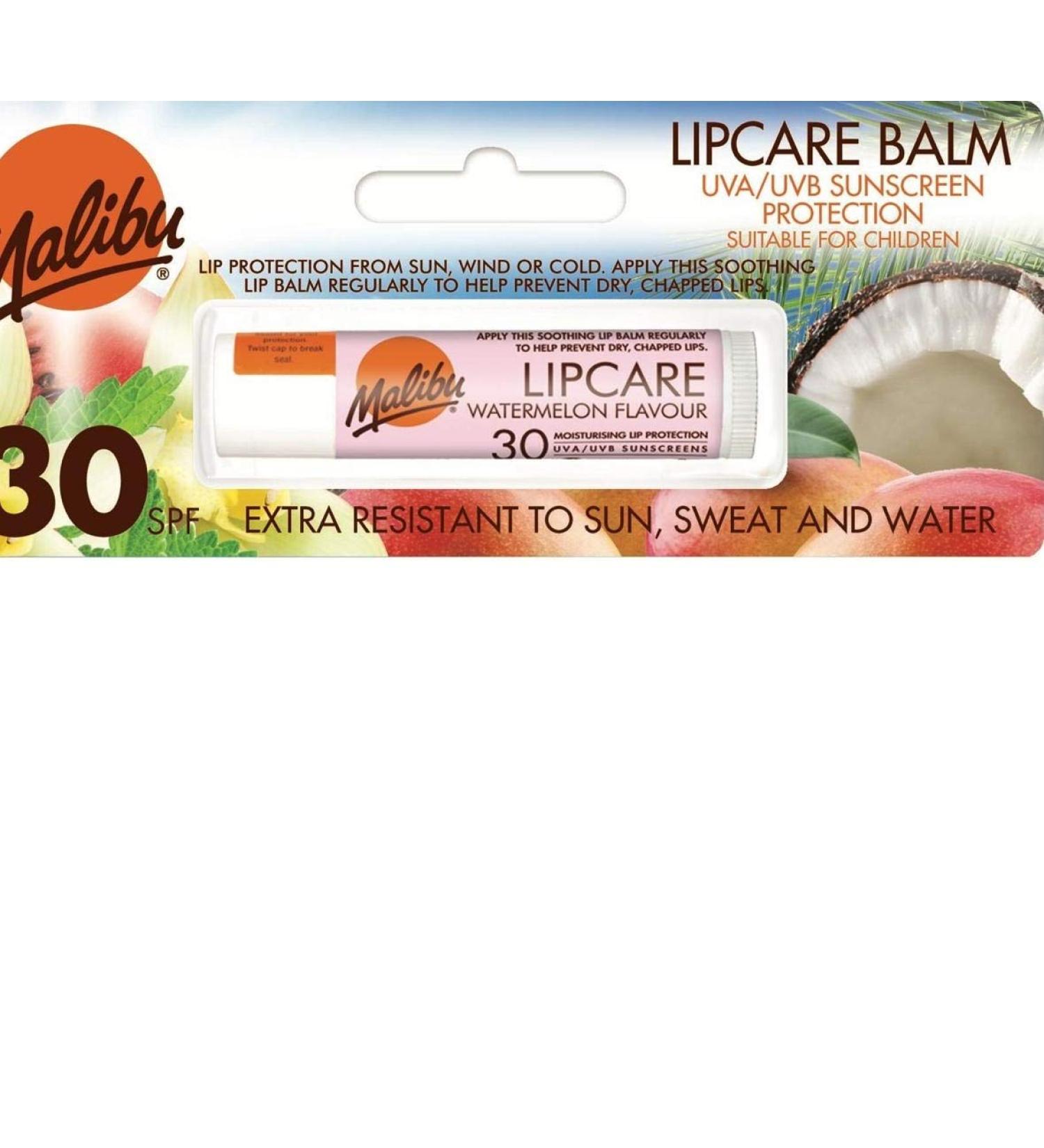Malibu Sun Stick Lip Balm SPF 30 Watermelon Flavour - Buy Online on GoSupps.com