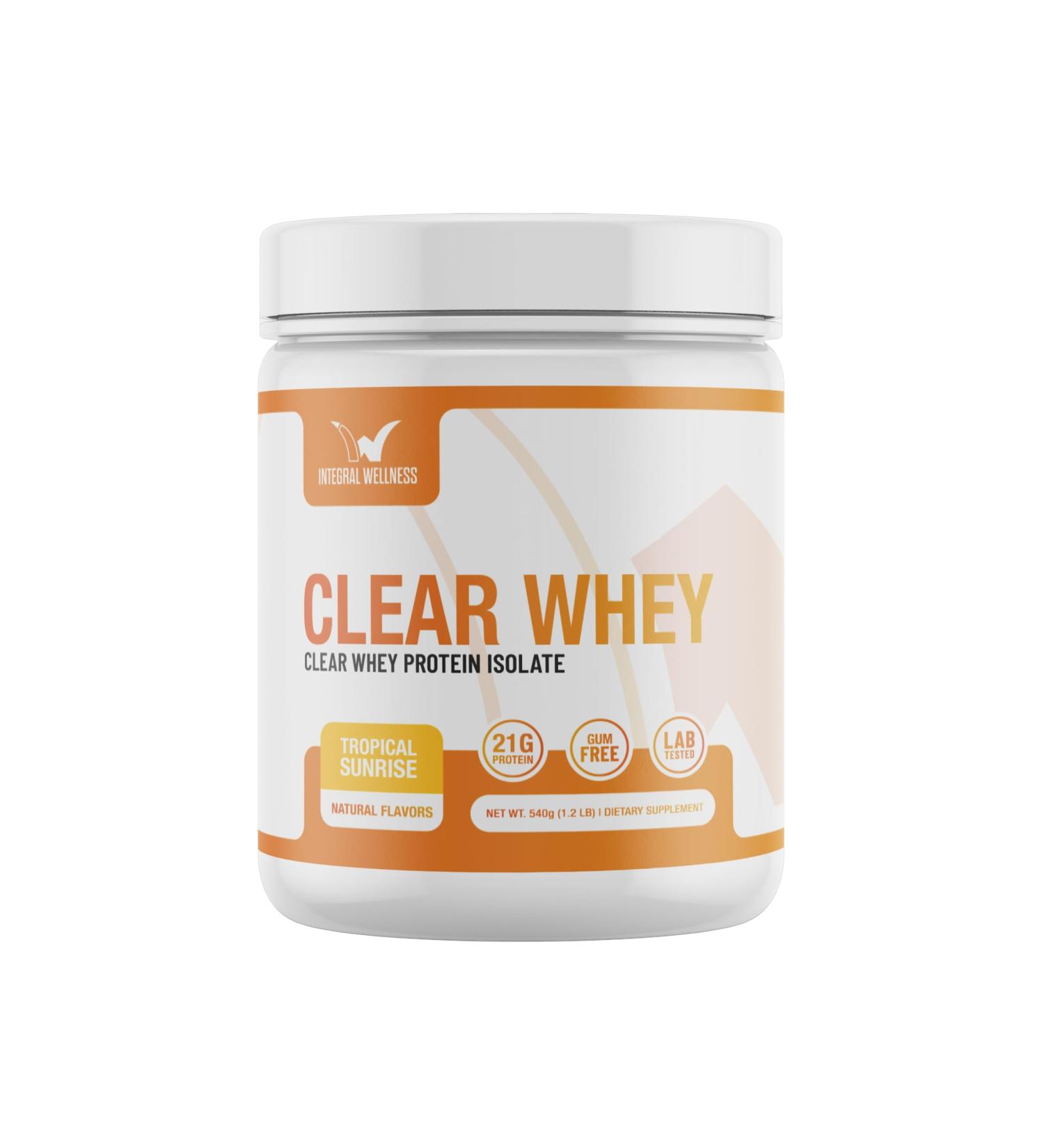 Integral Wellness - Clear Whey Protein | 21G Protein 20 Servings - Mango Pineapple