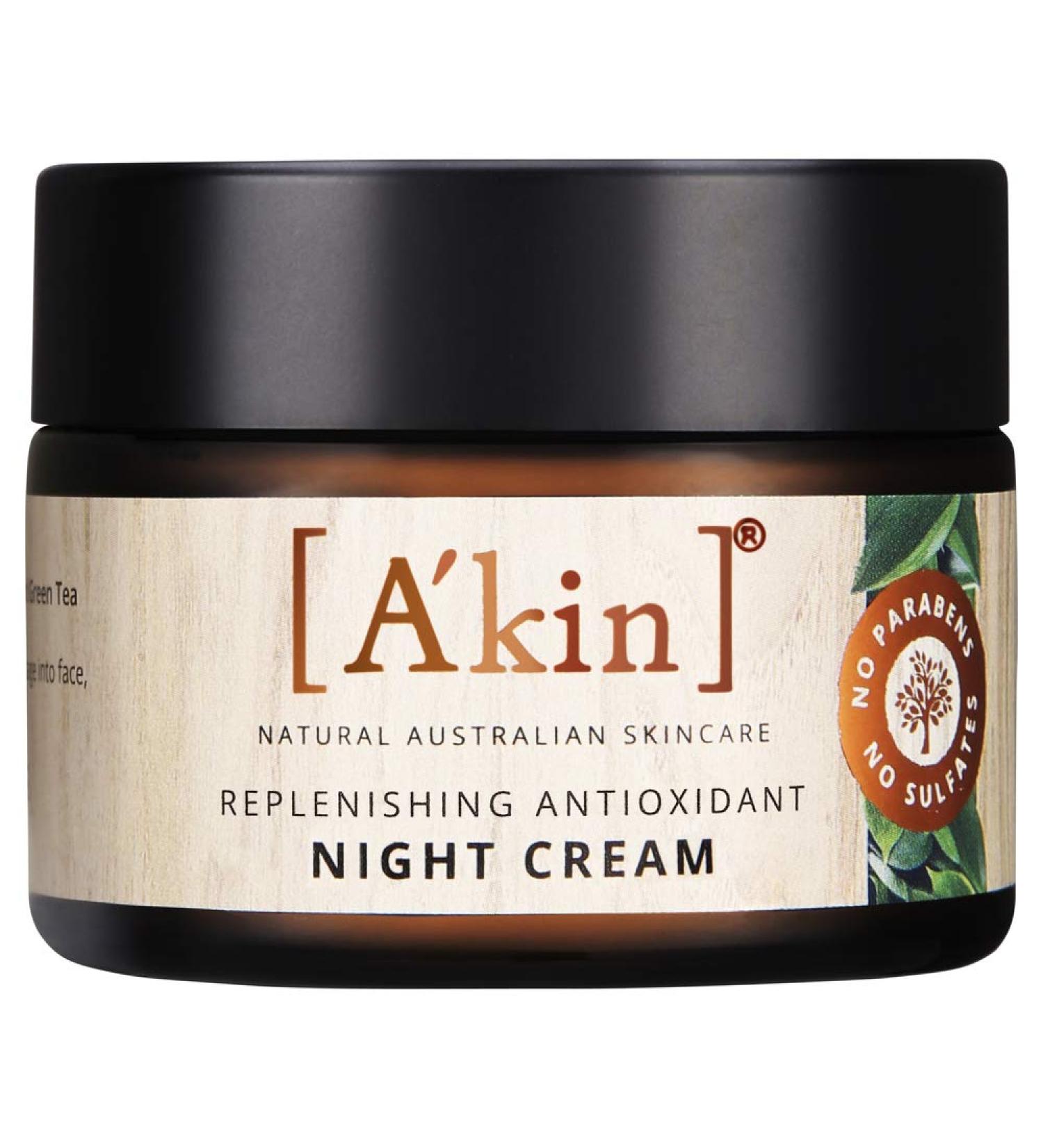 Buy Akin Replenishing Antioxidant Night Cream 50ml - Hydrate & Renew Skin Overnight | International Shipping Available - Buy Online on GoSupps.com