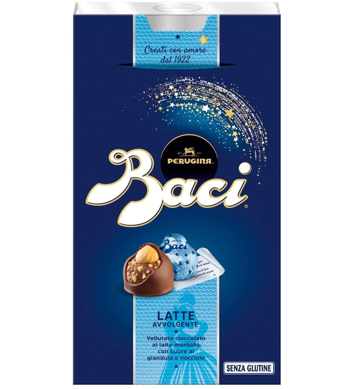 Perugina Perugina Baci Bijou Milk Chocolate Filled with Gianduja and Hazelnut 200g (Pack of 3)