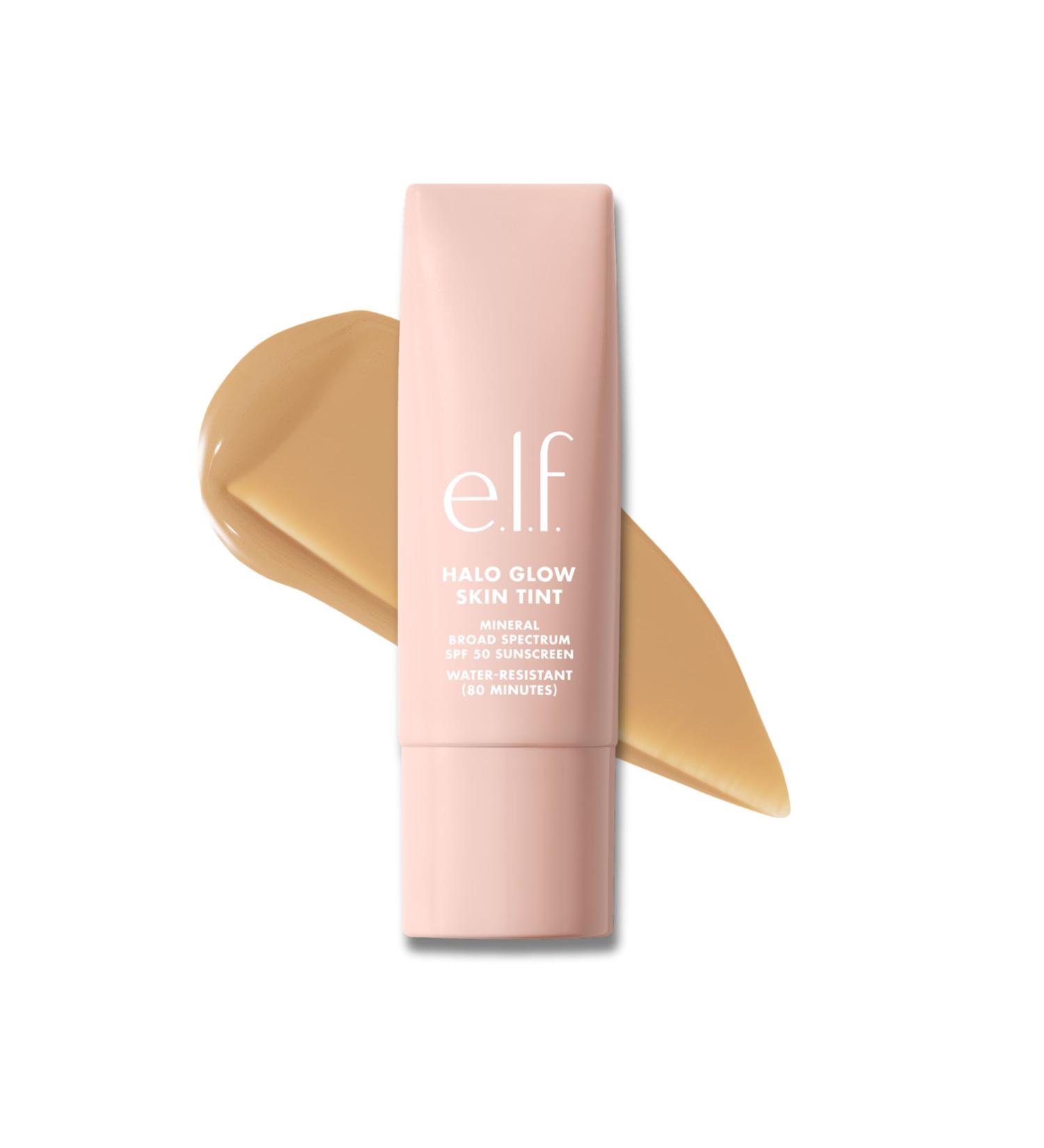 e.l.f. Halo Glow Skin Tint SPF 50 cr me hydratante color e pour une couvrance l g re et modulable pour un clat naturel v g talien et sans cruaut envers les animaux 7 Medium Warm - Buy Online on GoSupps.com