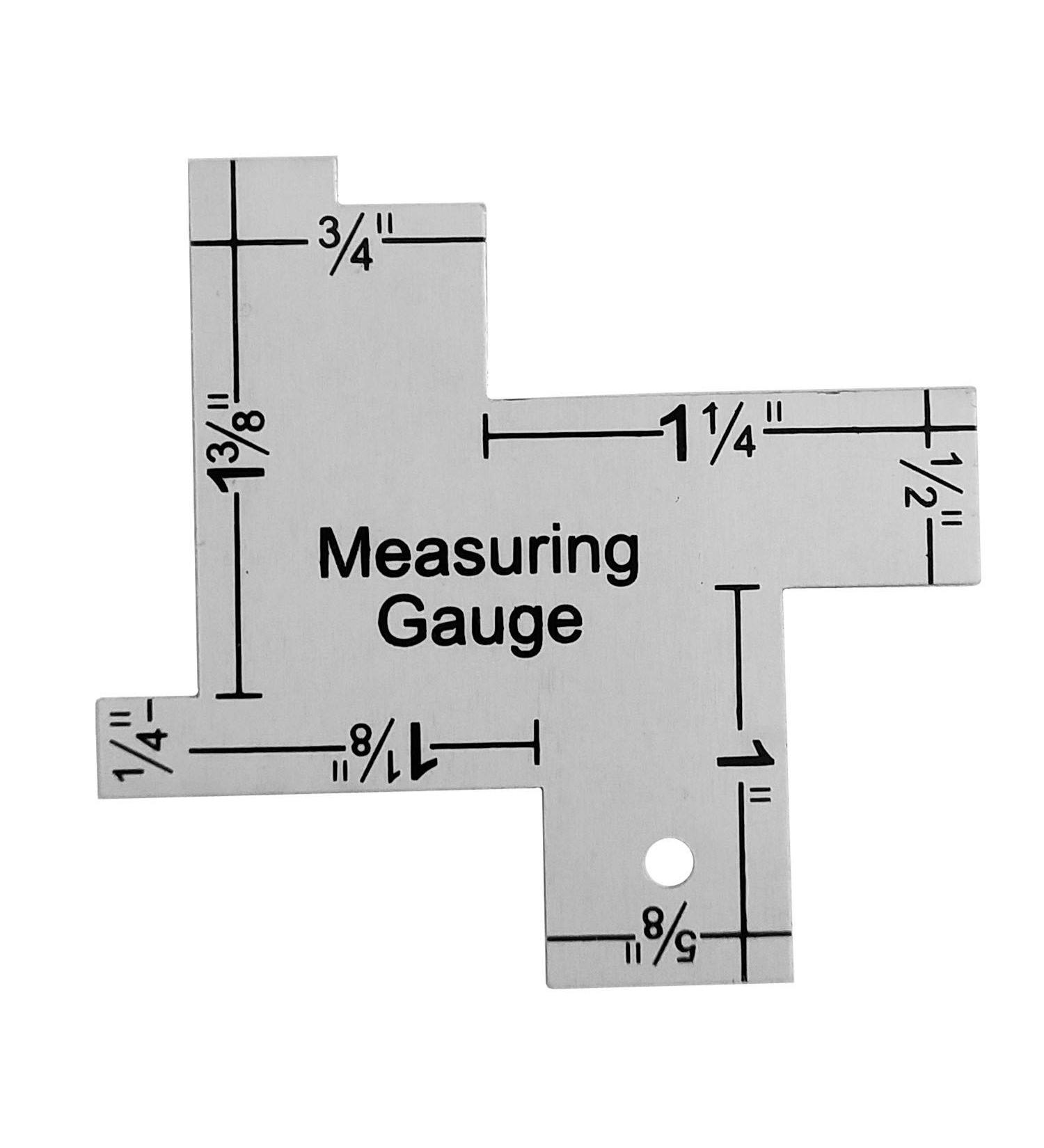 YEQIN 1 Inch Mini Sewing Measuring Gauge - 14-in-1 Seam Gauge and Ruler for DIY Sewing Craft - Buy Online on GoSupps.com