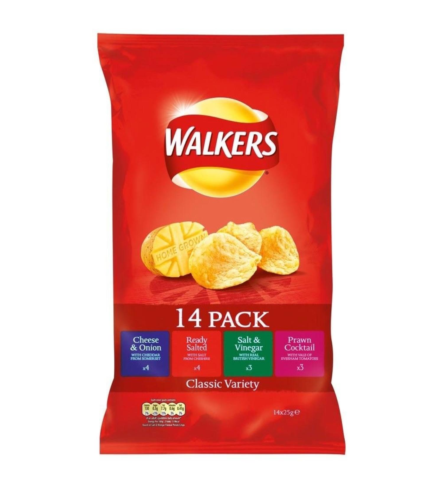 Walkers Walkers Crisps - Classic Variety (14x25g)