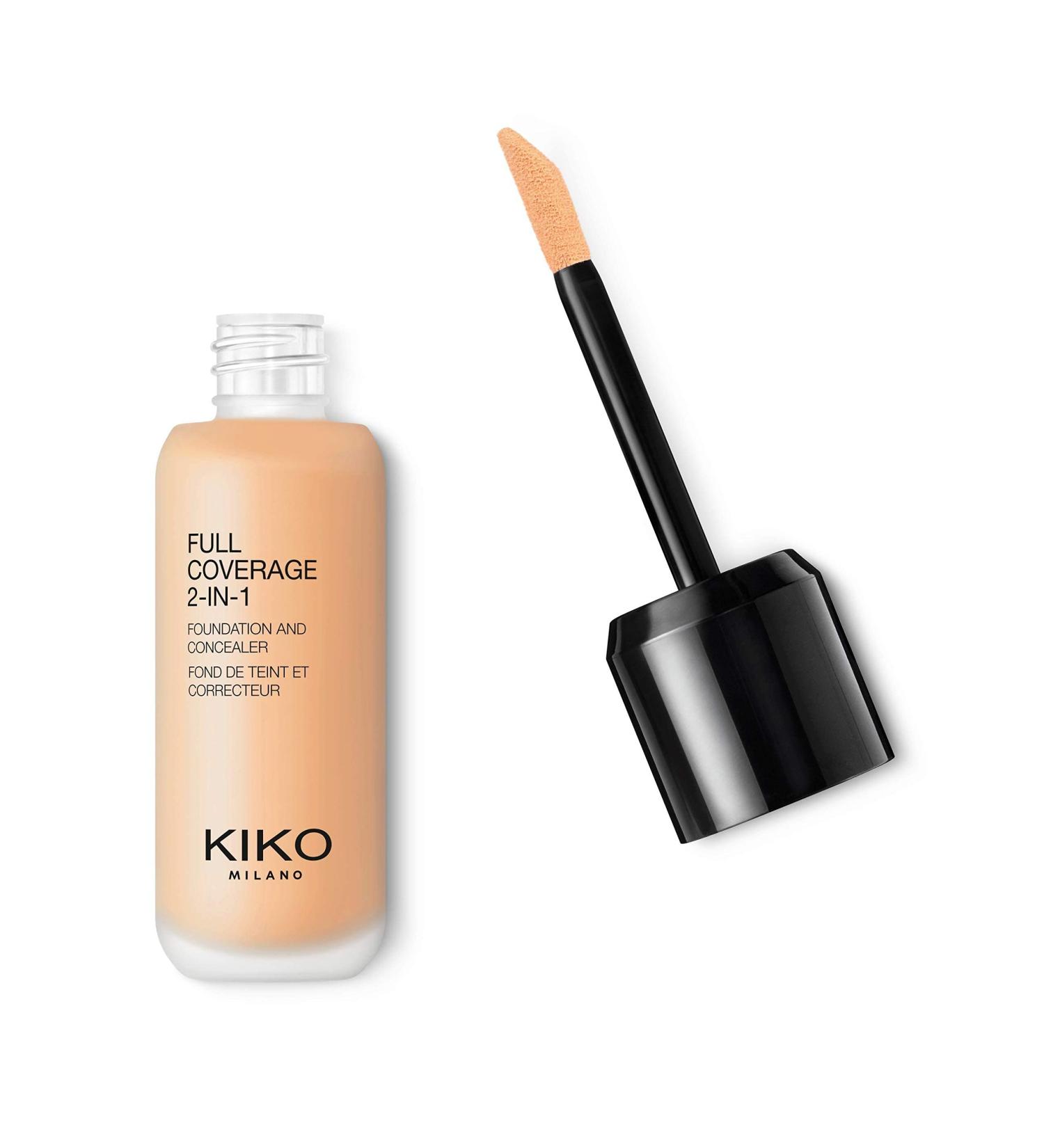 KIKO Milano Full Coverage 2-In-1 Foundation & Concealer 06 - Wb 15 | 2 in 1 foundation and concealer superior coverage Warm Beige 15