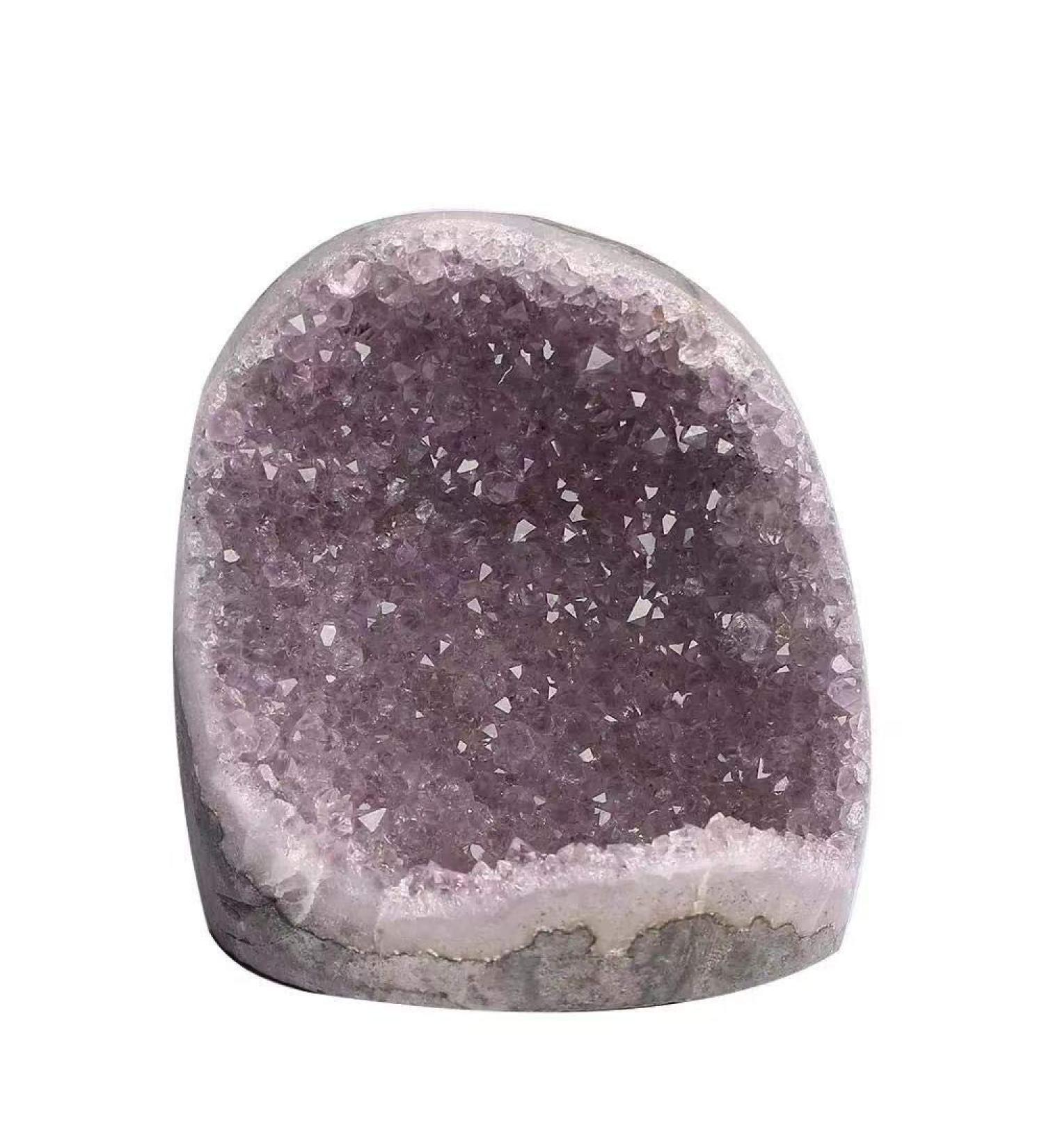 1pc Natural Amethyst Cluster Crystal Quartz Original Stone geode Standard for Decoration - Buy Online on GoSupps.com