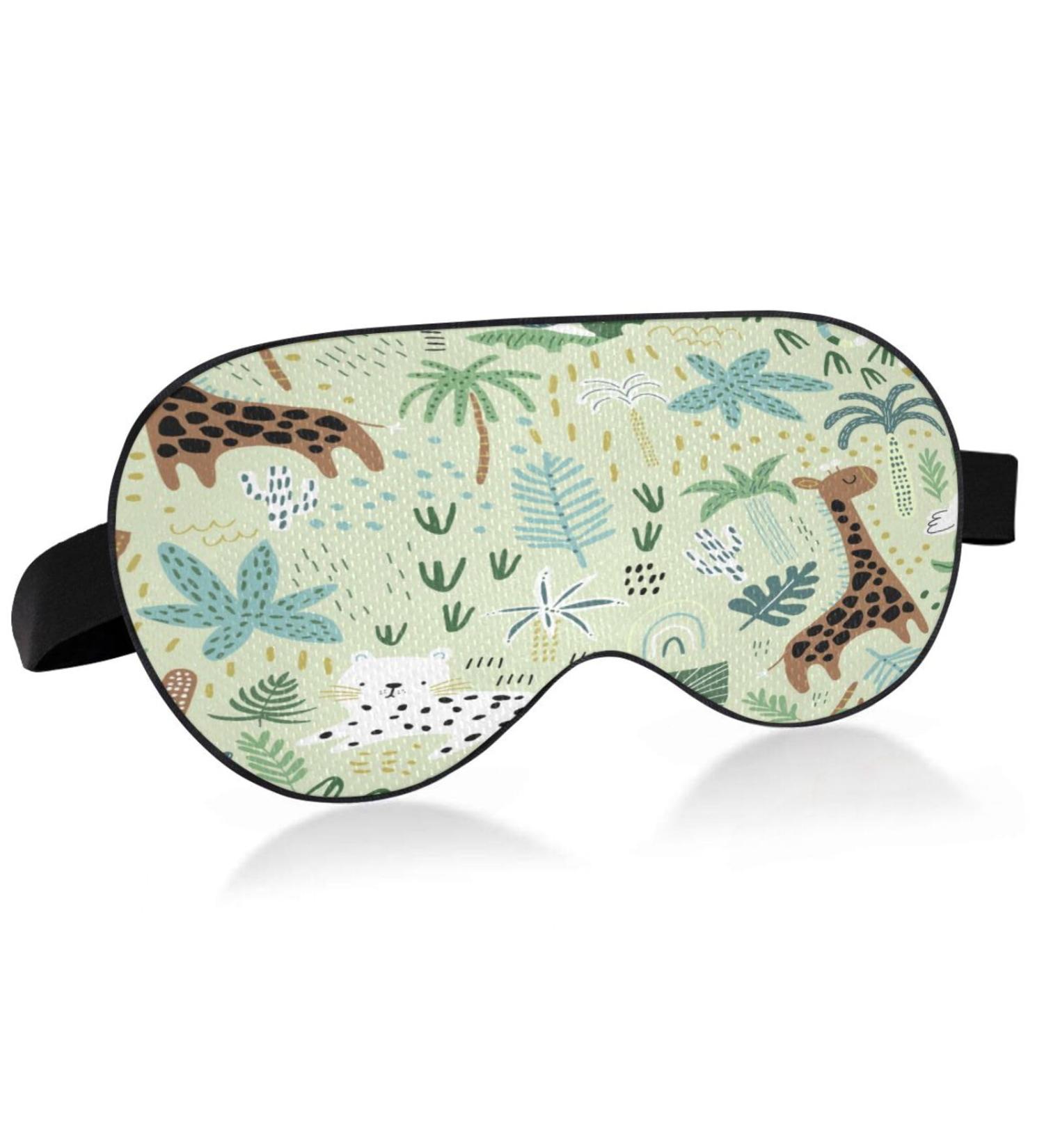 Forest Animal Sleep Mask - Adjustable Soft Eye Cover for Full Night's Rest - Buy Online on GoSupps.com