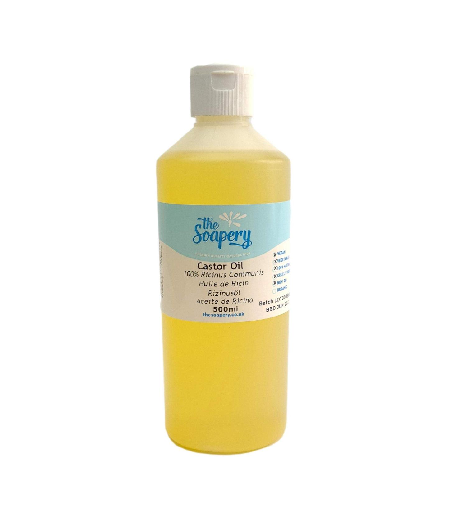 Castor Oil - 500ml - Pure and Cold Pressed Honey 500 ml (Pack of 1)