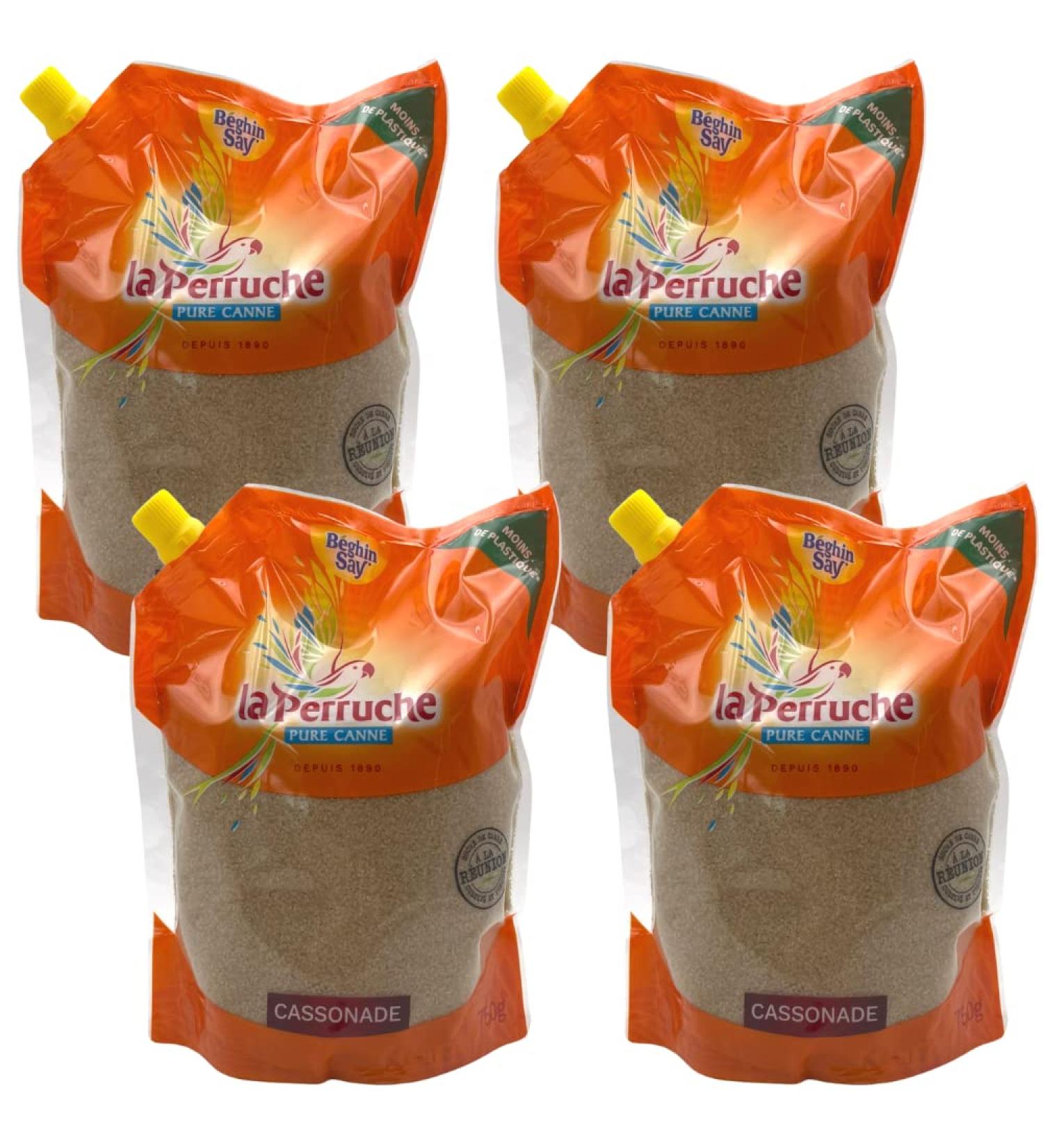 La Perruche Brown Cassonade Sugar 750g x 4 - Buy Online on GoSupps.com