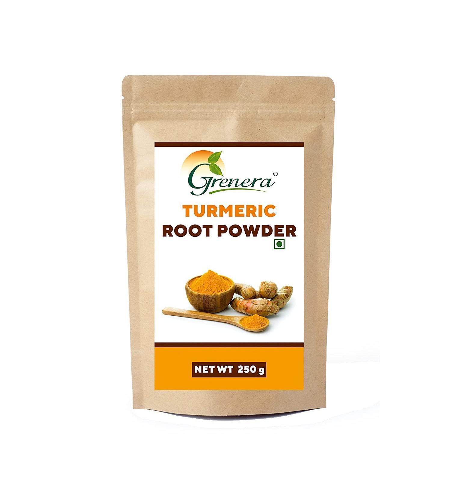 LOGY Grenera Turmeric Root Powder - 250g / High Curcumin Lab Tested - Buy Online on GoSupps.com