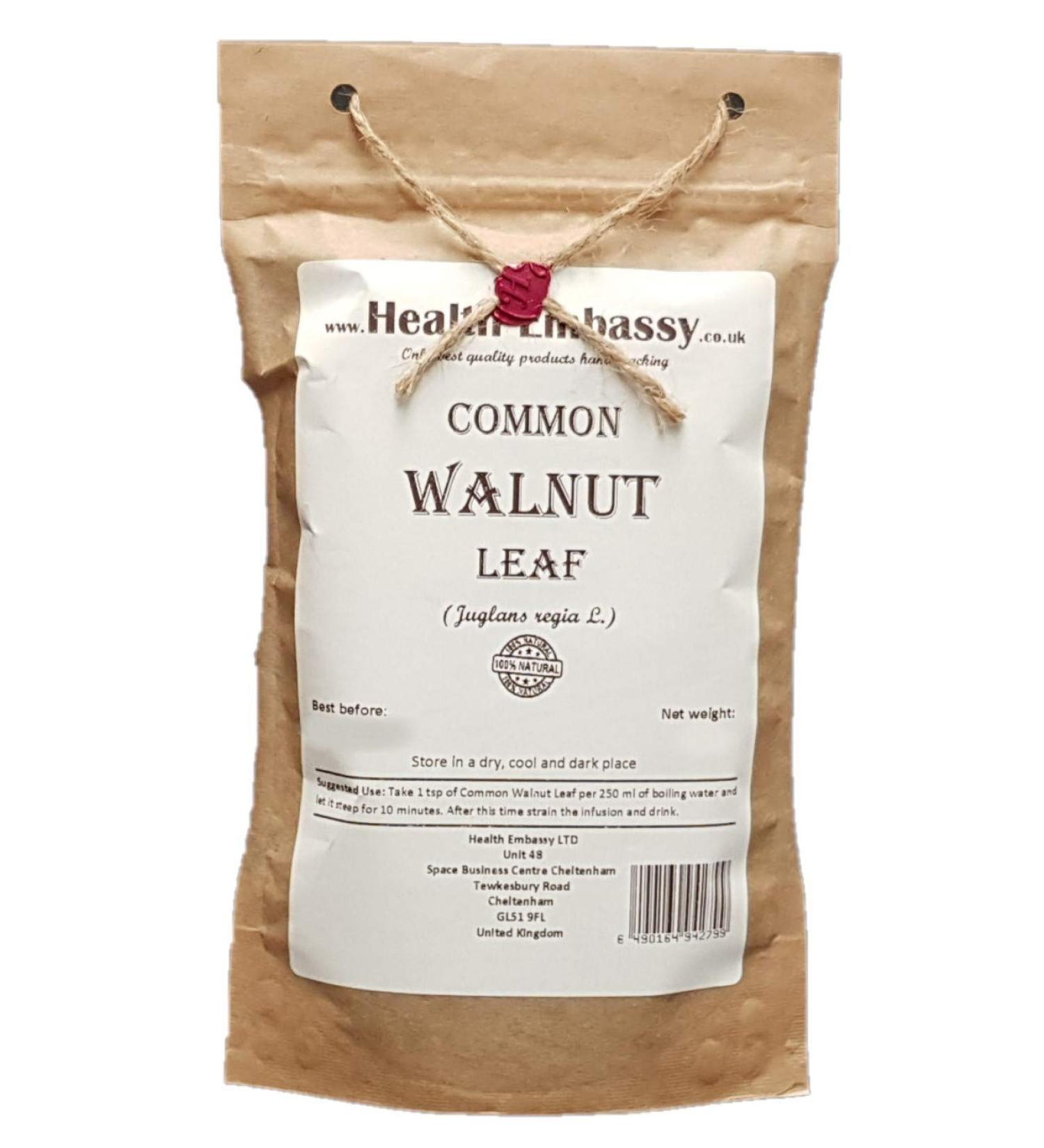Common Walnut Leaf Tea | Noyer Feuille Tisane | Juglans Regia L | Health Embassy (100g) - Buy Online on GoSupps.com