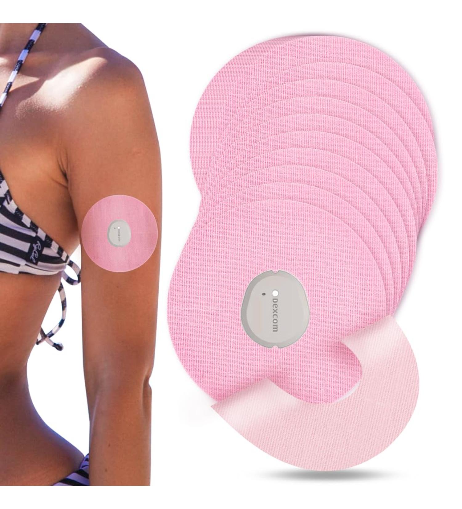 20 Pieces Waterproof Self-Adhesive Dexcom G7 Overpatch - Pink | Pre-Cut Patches for G7 Sensor by Youshares - Buy Online on GoSupps.com