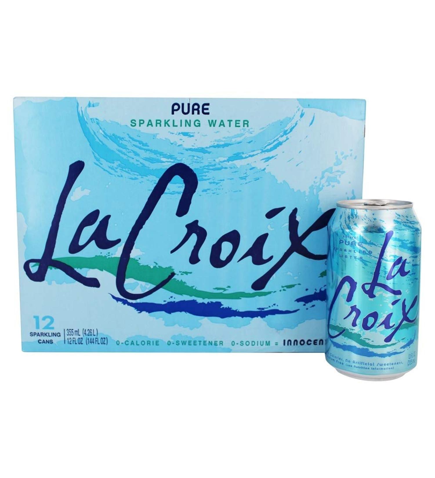 Lacroix Natural Sparkling Water - 24 Pack of 12 Fl oz Cans - Buy Online on GoSupps.com