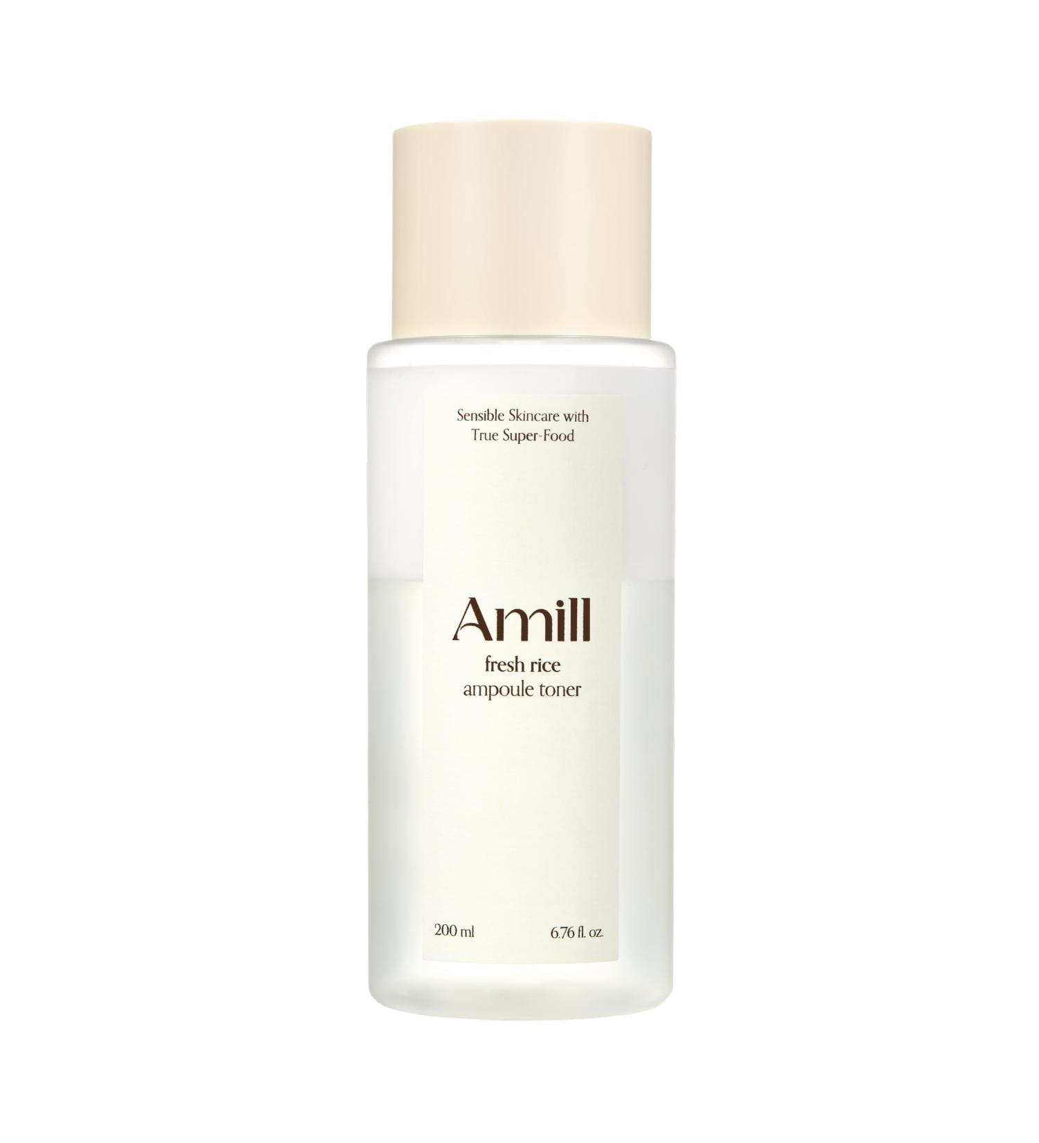 Amill Fresh Rice Ampoule Toner (200ml) - Hydrating & Soothing Vegan Face Toner - Buy Online on GoSupps.com