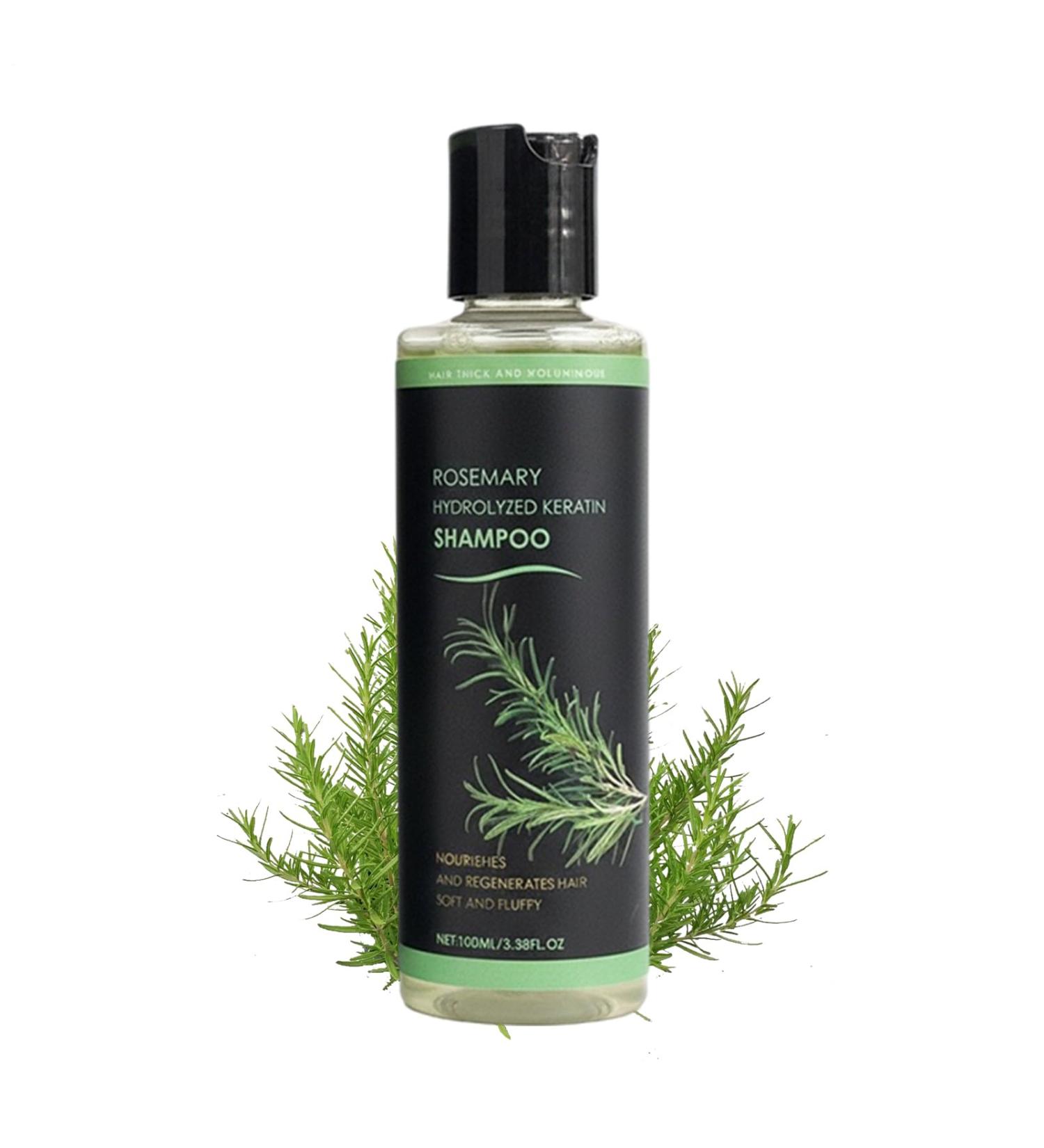 Organic Shampoo - 100ml Rosemary Hair Growth Shampoo Hydrolyzed Keratin Shampoo Natural Keratin Shampoo to Strengthen and Thicken Hair for Hair Loss - Buy Online on GoSupps.com