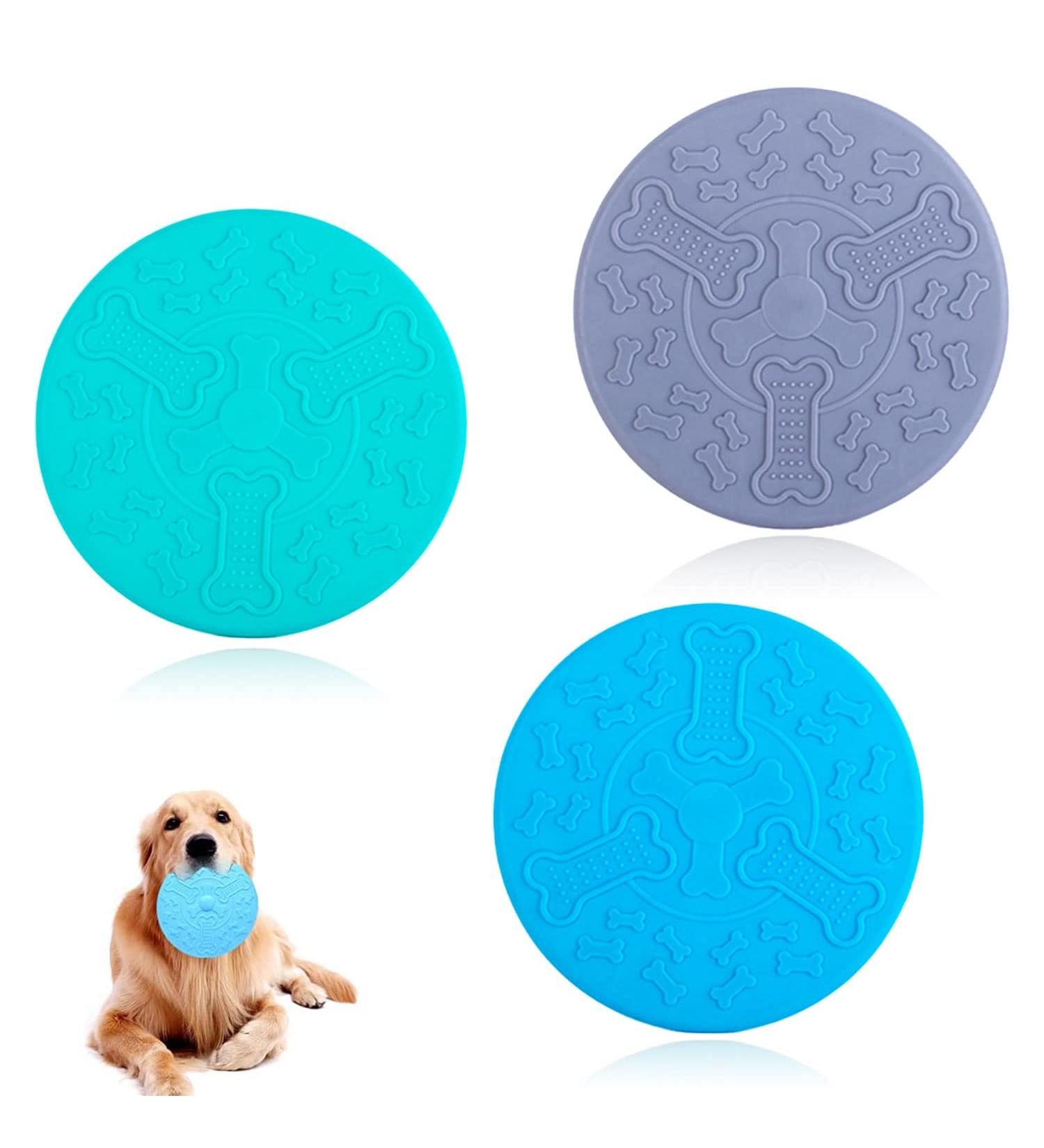 Yeahboom Dog Frisbee Set - 3 Pack 15cm Bite-Proof Natural Rubber for Training & Play | Ideal for Small Dogs - Buy Online on GoSupps.com
