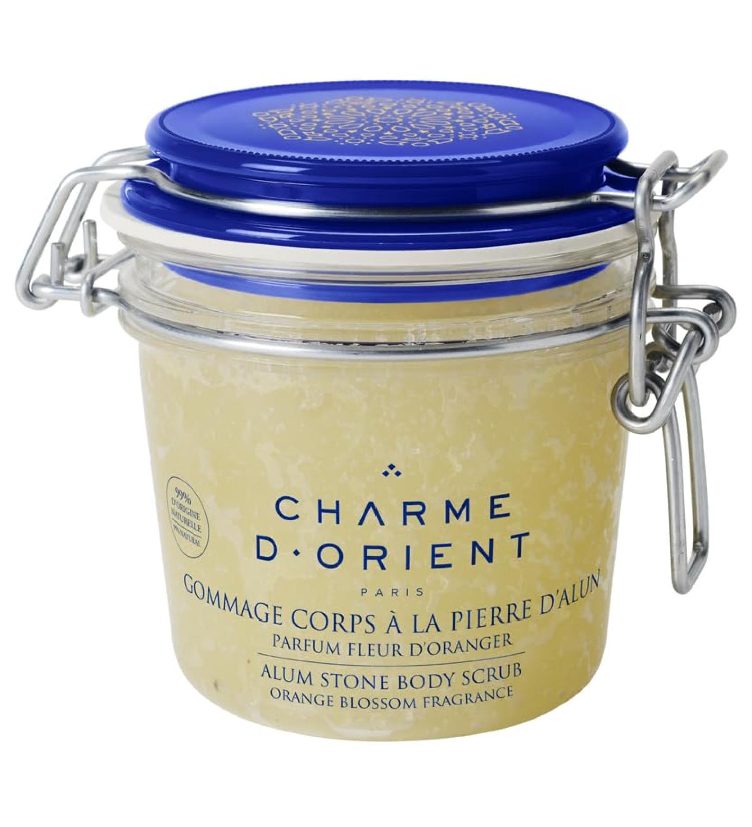 Charme d'Orient Alum stone scrub with honey & royal jelly Orange Blossom scent - 300g