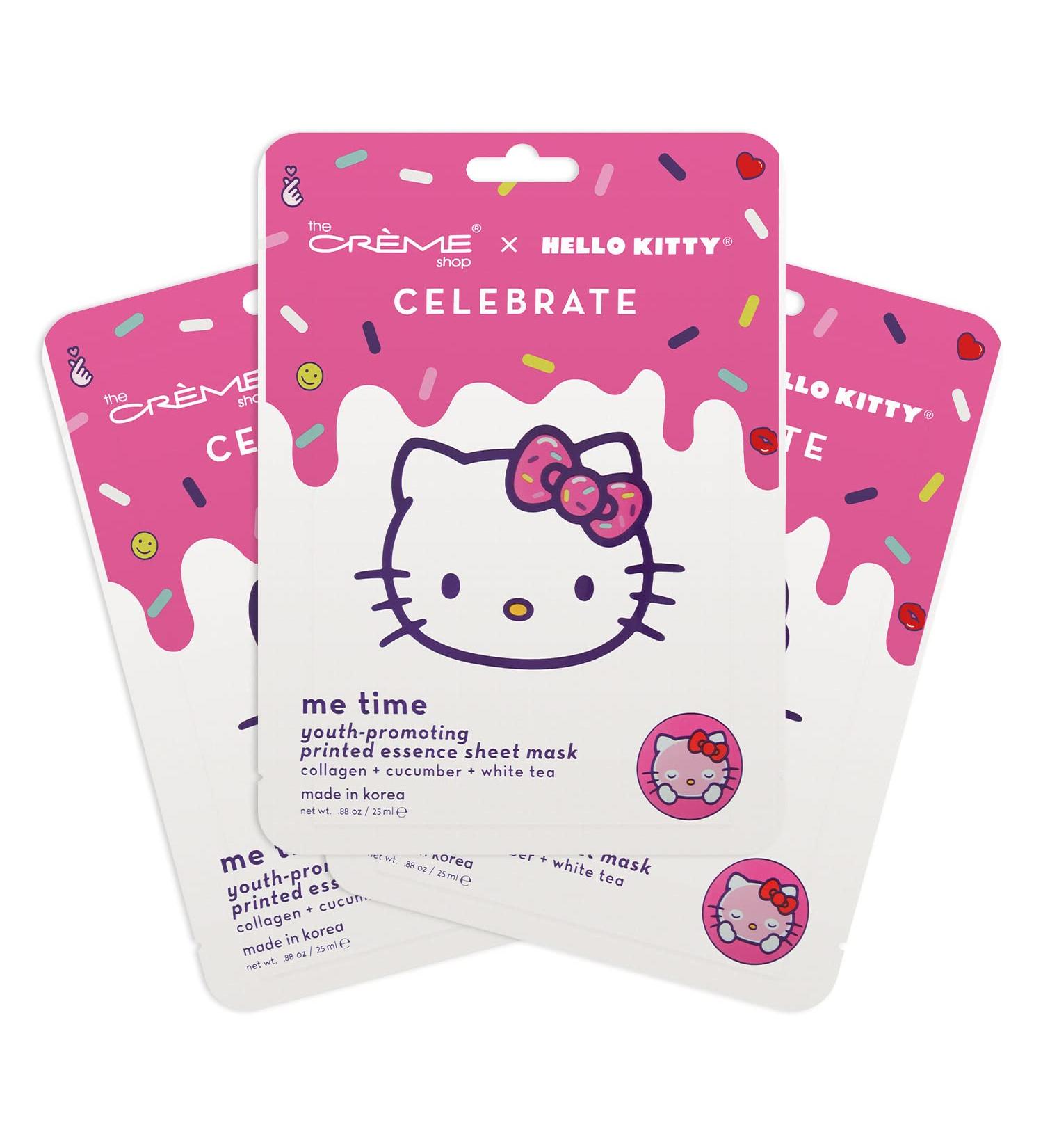 The Cr me Shop Hello Kitty Me Time Sheet Mask - Youth-Promoting (3 Pack) - Buy Online on GoSupps.com
