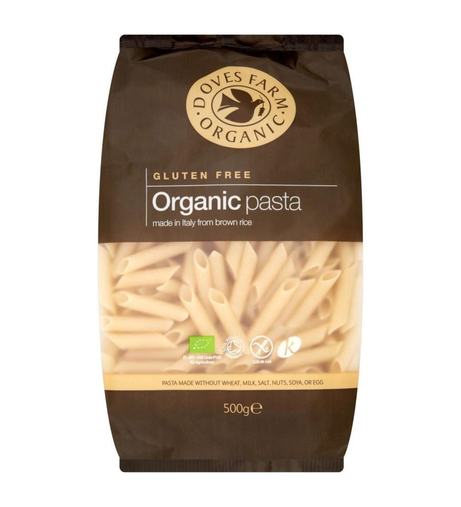 Doves Farm Organic Brown Rice Penne Pasta 2 X 500g