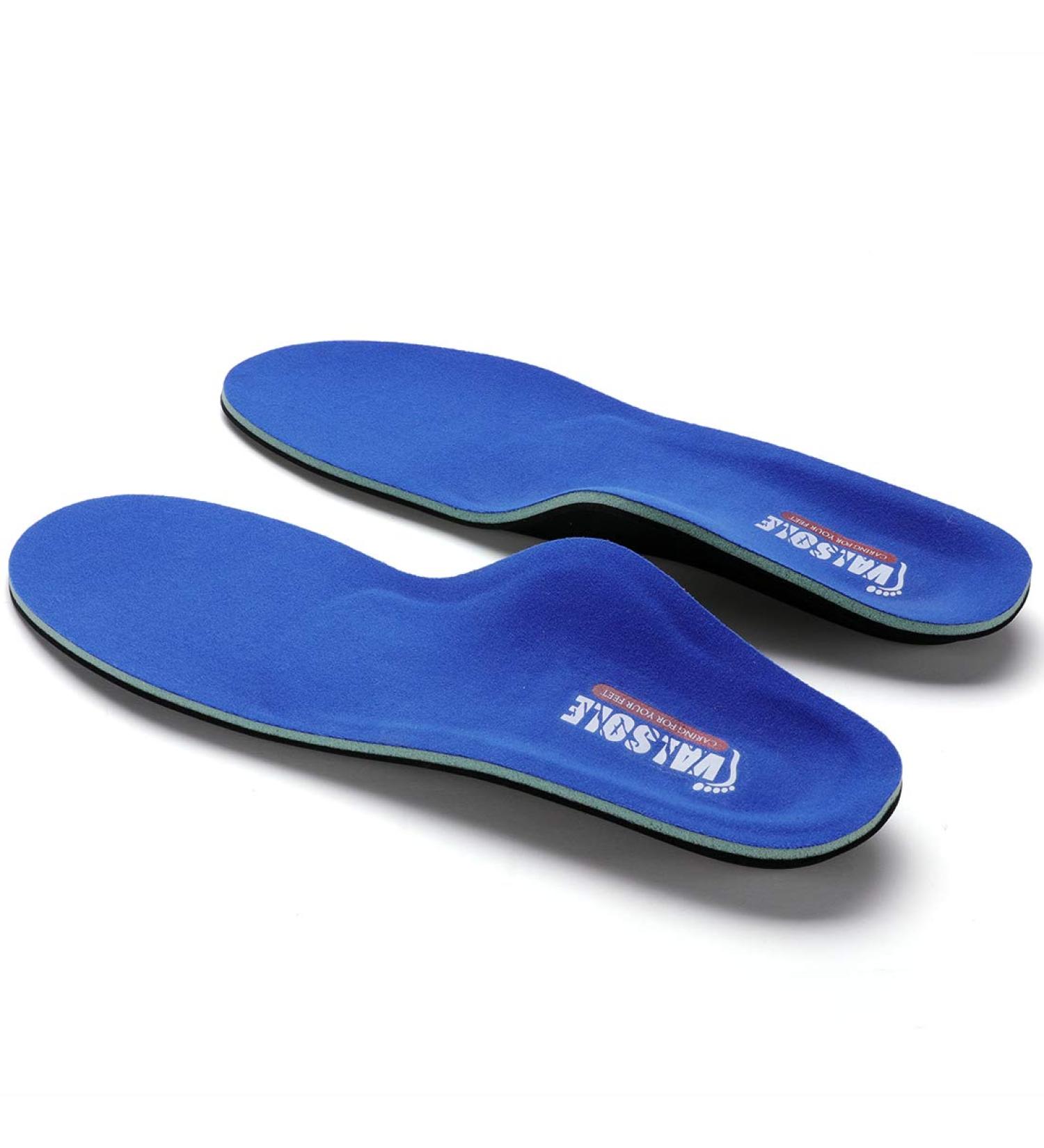 Valsole Orthopedic Insoles for Flat Feet & Plantar Fasciitis | Soft Functional Shoe Inserts for Men & Women | Size 37-38 EU (24cm) - Buy Online on GoSupps.com